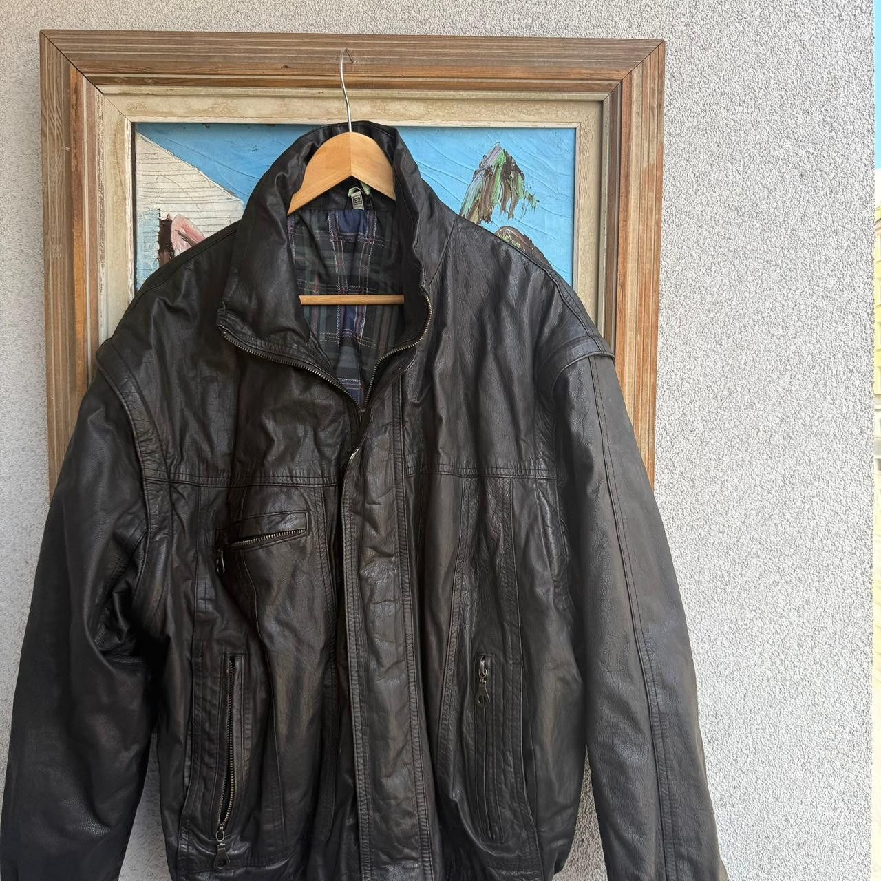 Leather Vintage Real Leather Jacket Biker Black Rare Luxury Ramones Size US L / EU 52-54 / 3 - 2 Thumbnail