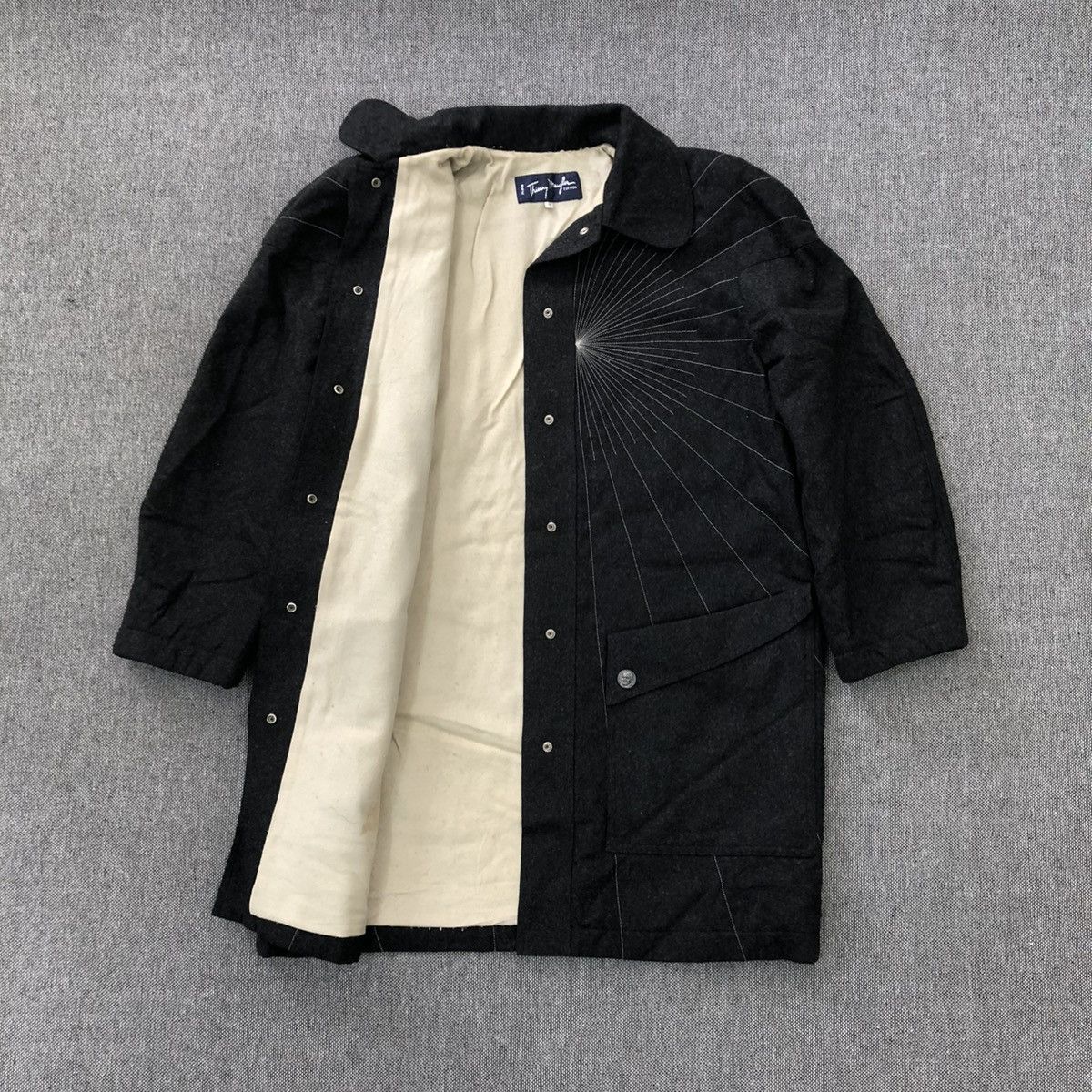 Thierry Mugler THIERRY MUGLER Dramatic Effect Embroidered Wool Jacket Size US XL / EU 56 / 4 - 2 Thumbnail