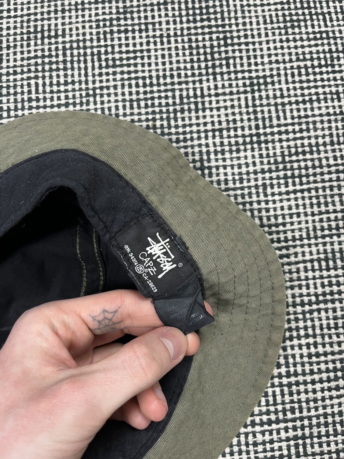 Stussy Stussy classic logo bucket hat nice faded color y2k vtg Size ONE SIZE - 3 Thumbnail