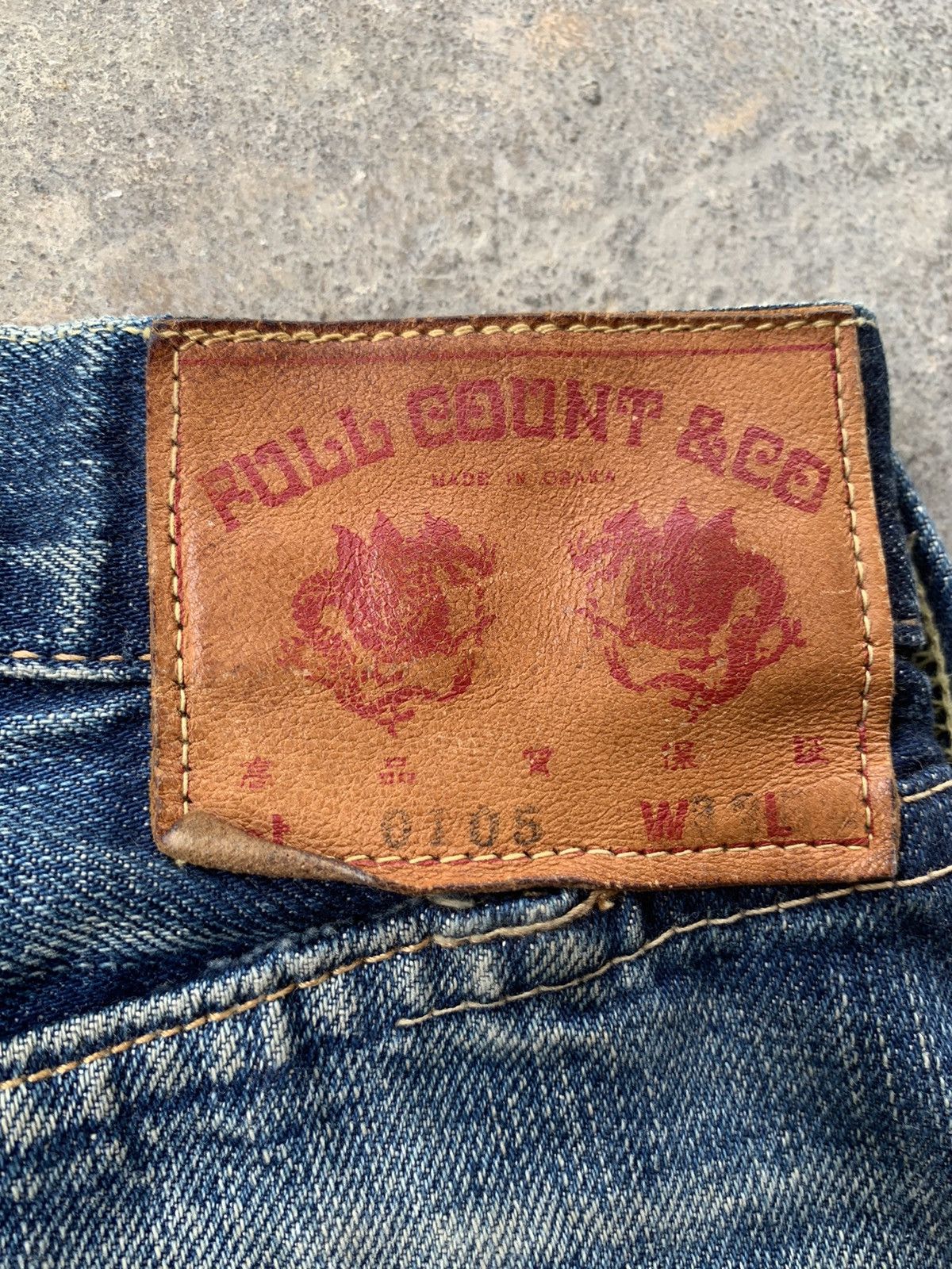 Full Count & Co. Vintage Full Count 0105 Selvedge Distressed Denim Size US 31 - 5 Thumbnail