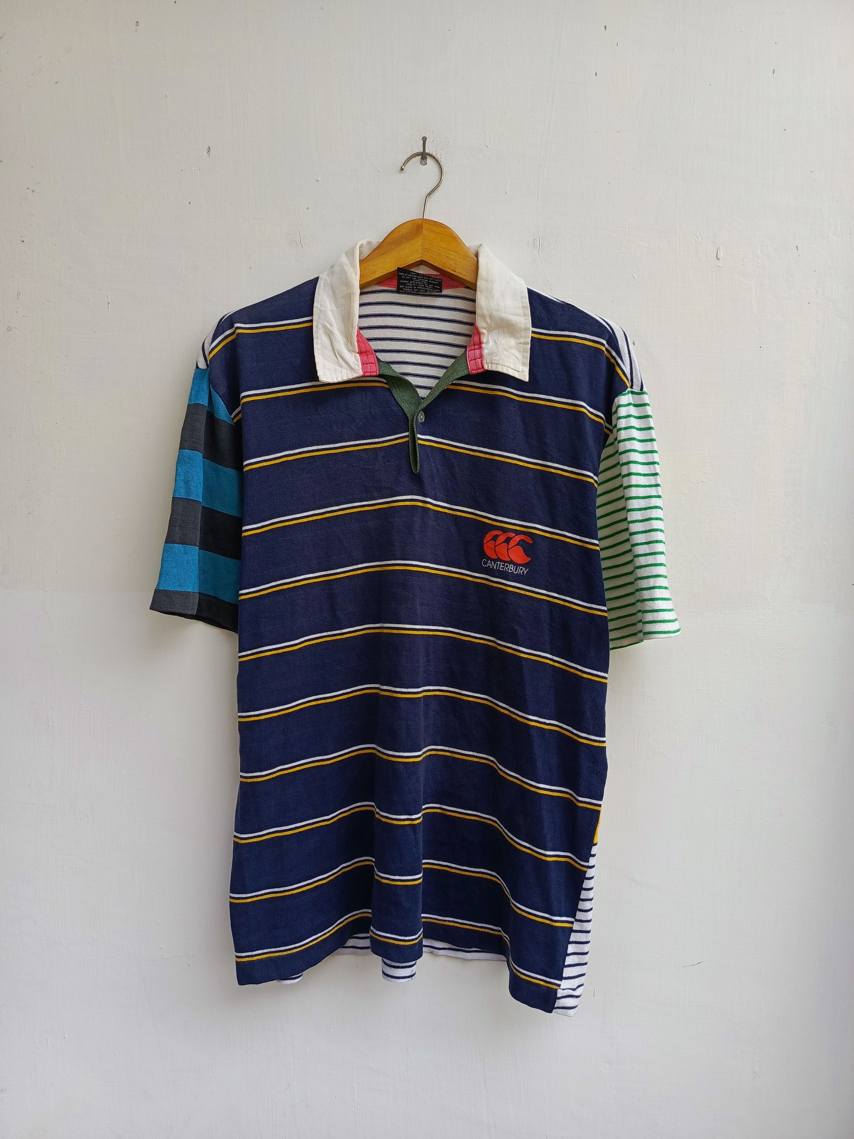 Canterbury of New Zealand Canterbury of New Zealand Stripe Rugby Shirt Vintage Style Size US M / EU 48-50 / 2 - 1 Thumbnail