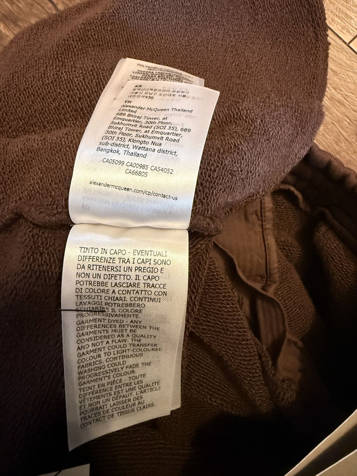 Alexander McQueen Alexander McQueen Brown Joggers Size US 35 - 13 Thumbnail