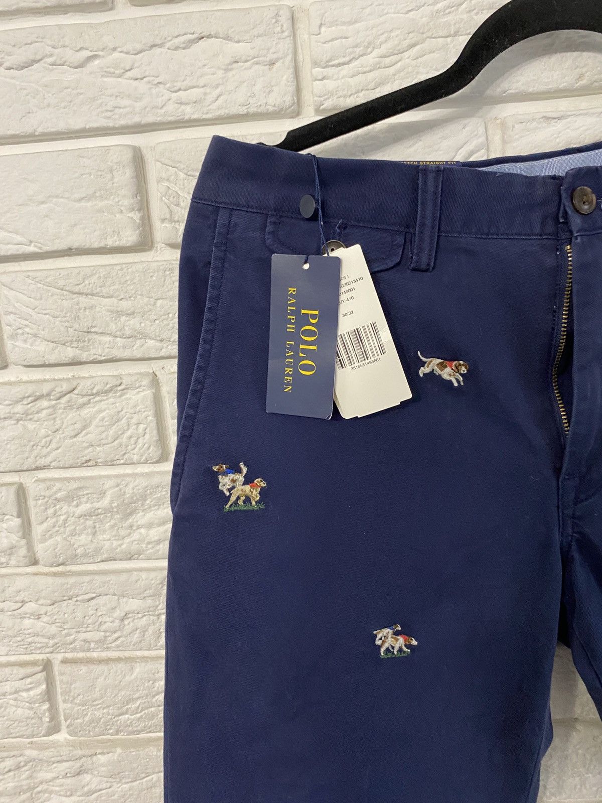 Polo Ralph Lauren Polo Ralph Lauren Navy Multi Dog Straight Chino Trousers Size US 32 / EU 48 - 3 Thumbnail