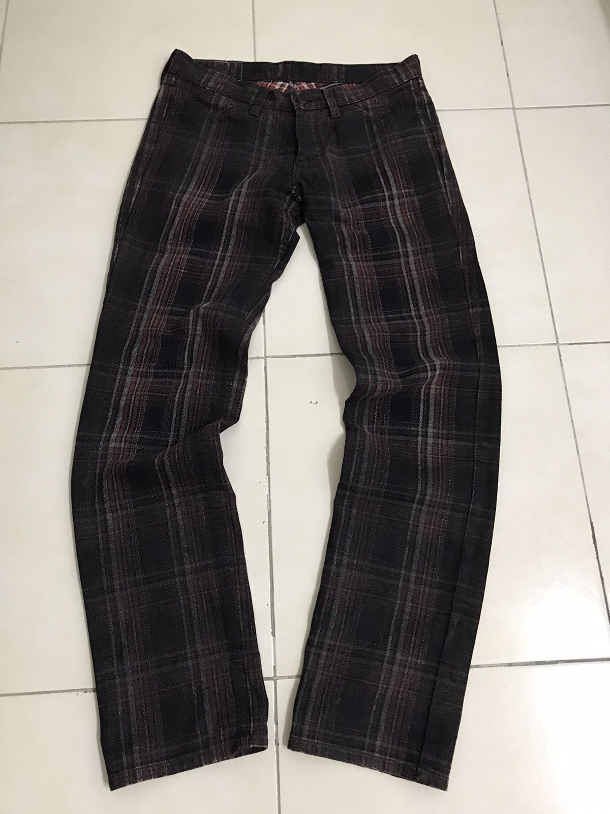 Japanese Brand × Levi's × Levi's Vintage Clothing Levi’s 519 Premium Collection Plaid Jeans Size US 30 / EU 46 - 5 Thumbnail