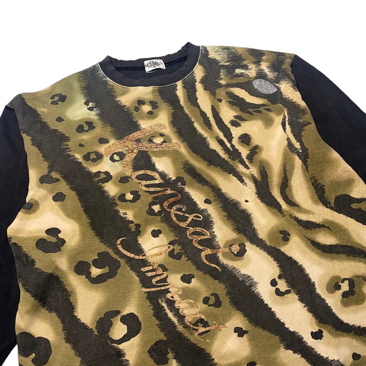 Kansai Yamamoto 2000's Kansai Yanamoto Tiger Face Sweatshiet Size US XXL / EU 58 / 5 - 2 Thumbnail