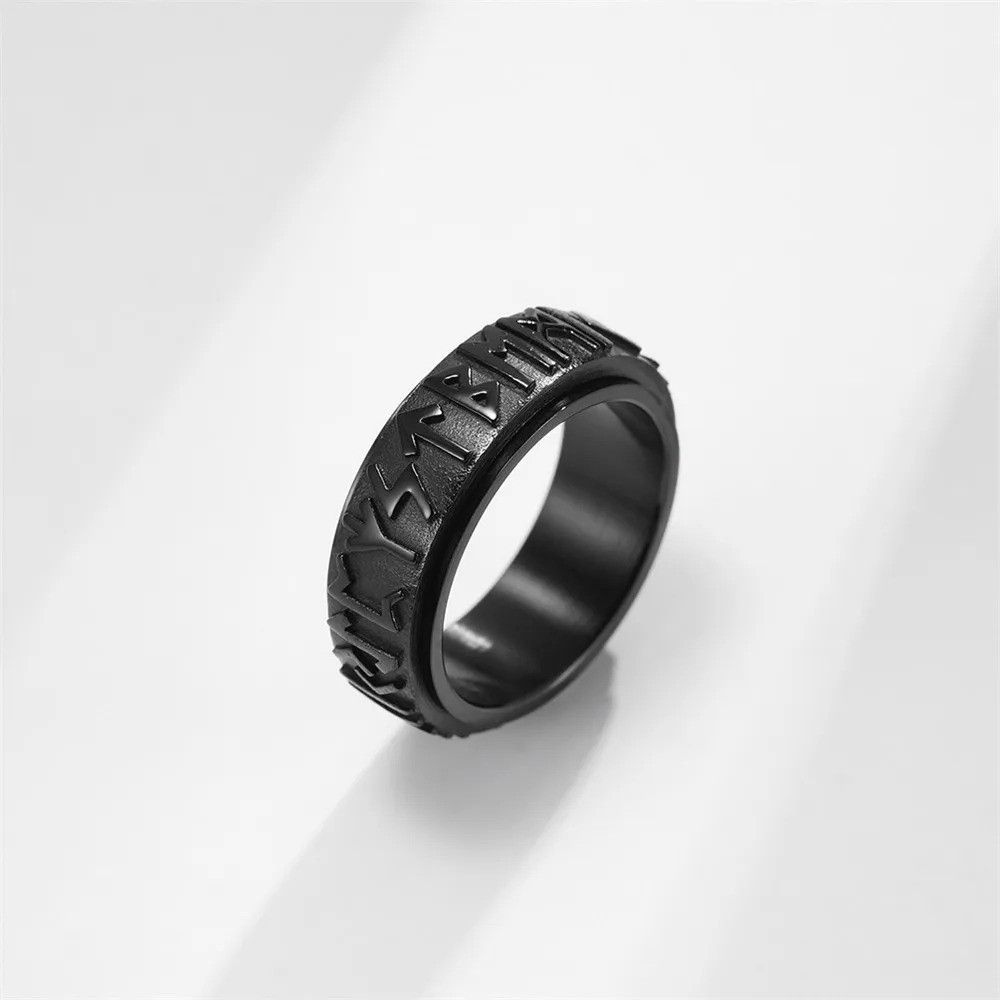 Other Norse Viking Runes Amulet Spinner Ring Streetwear Gift Size ONE SIZE - 5 Thumbnail