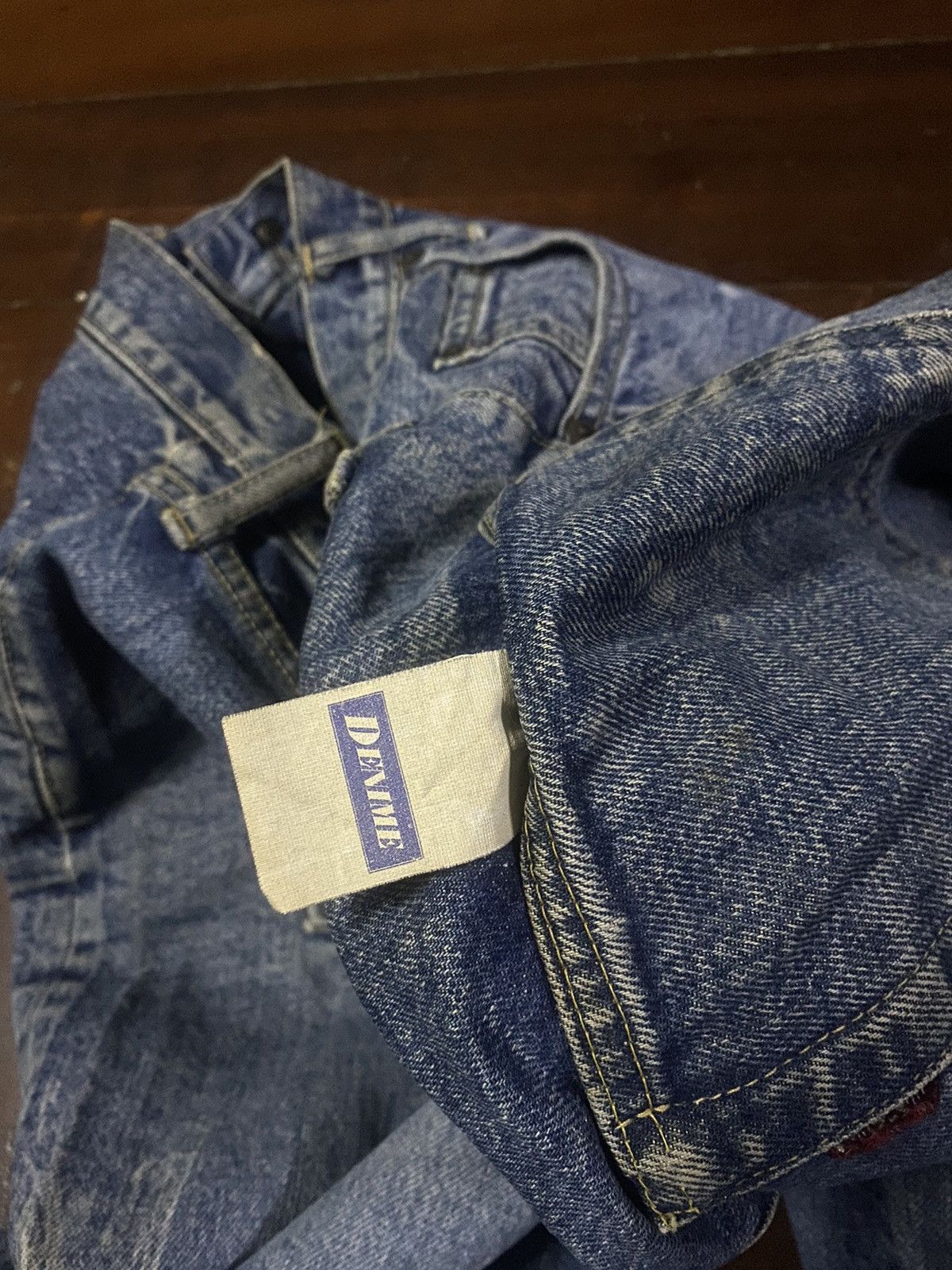 Warehouse FIRE 🔥 vintage DENIME JAPAN Selvedge Denim nice faded b1 Size US 33 - 21 Thumbnail
