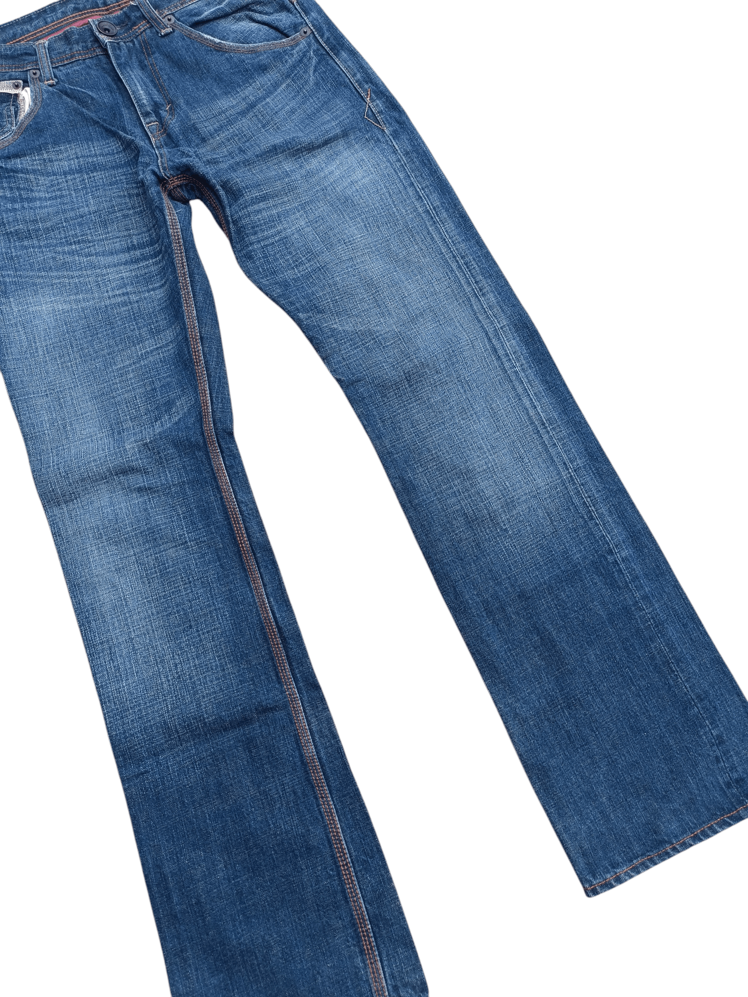 Japanese Brand × Uniqlo 🟦 UJ Jean Selvedege Indigo Whiskers Denim Uniqlo Jeans Size US 30 / EU 46 - 2 Thumbnail