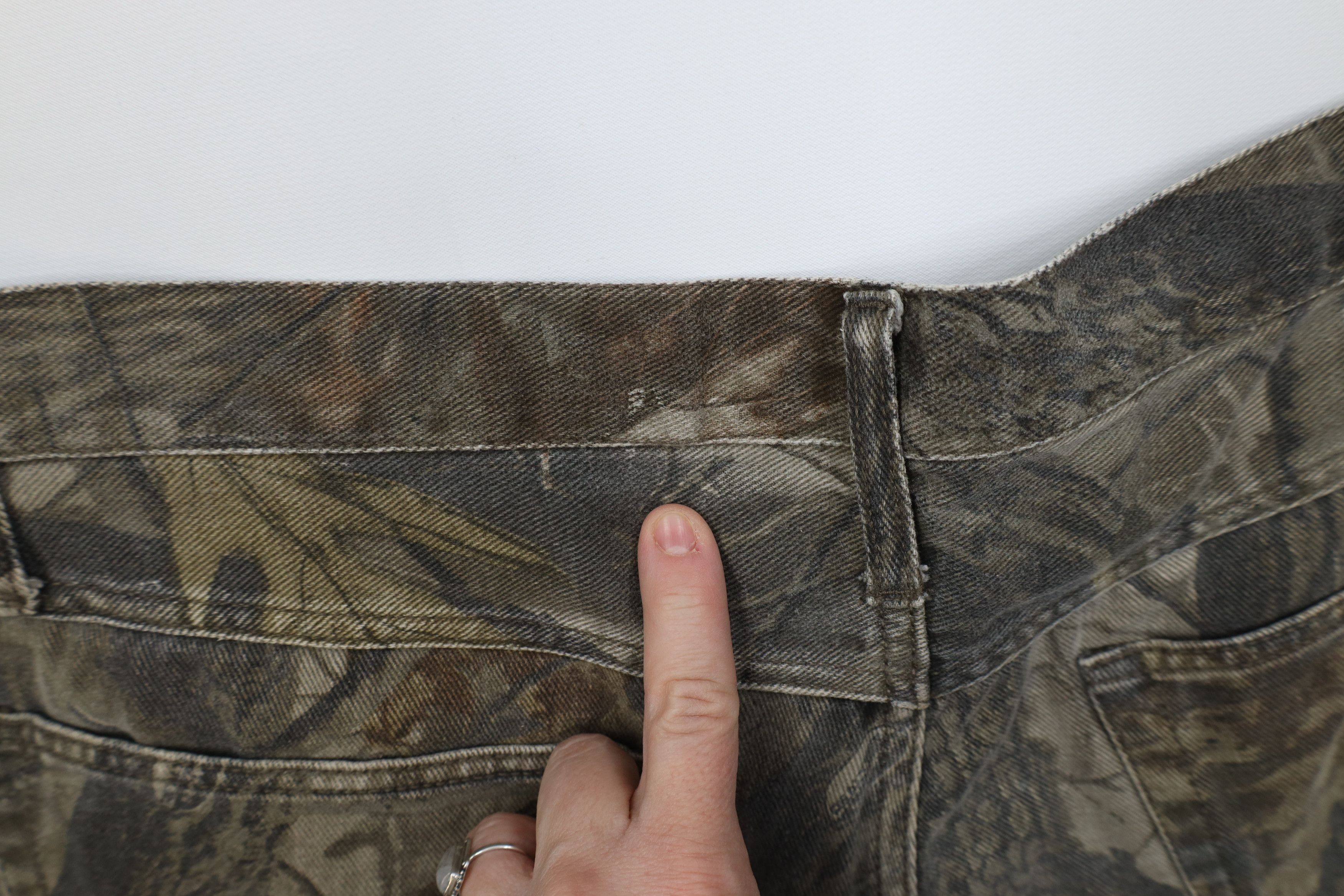 Vintage Vintage 90s Y2K Streetwear Camouflage Double Wide Leg Jeans Size US 38 / EU 54 - 13 Thumbnail