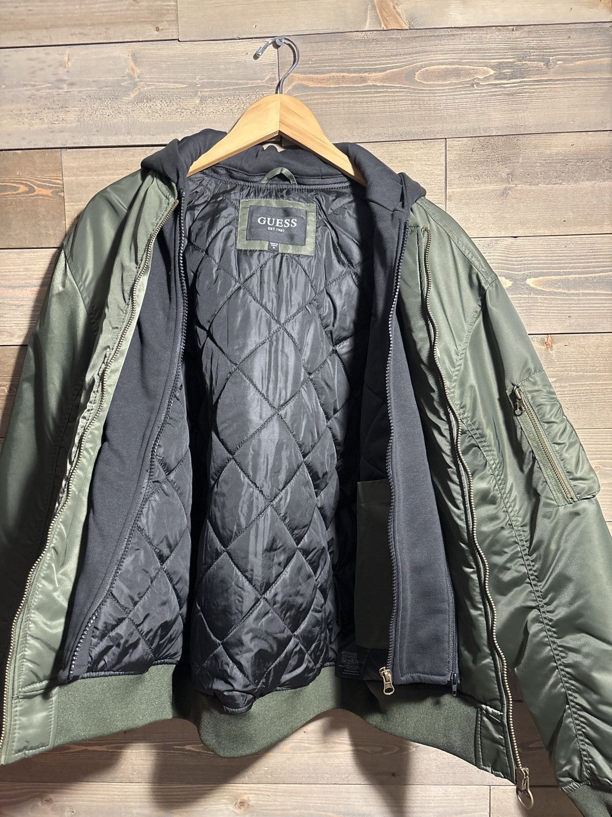 Guess Guess Bomber Jacket W/Removable Hood. Size US M / EU 48-50 / 2 - 10 Thumbnail