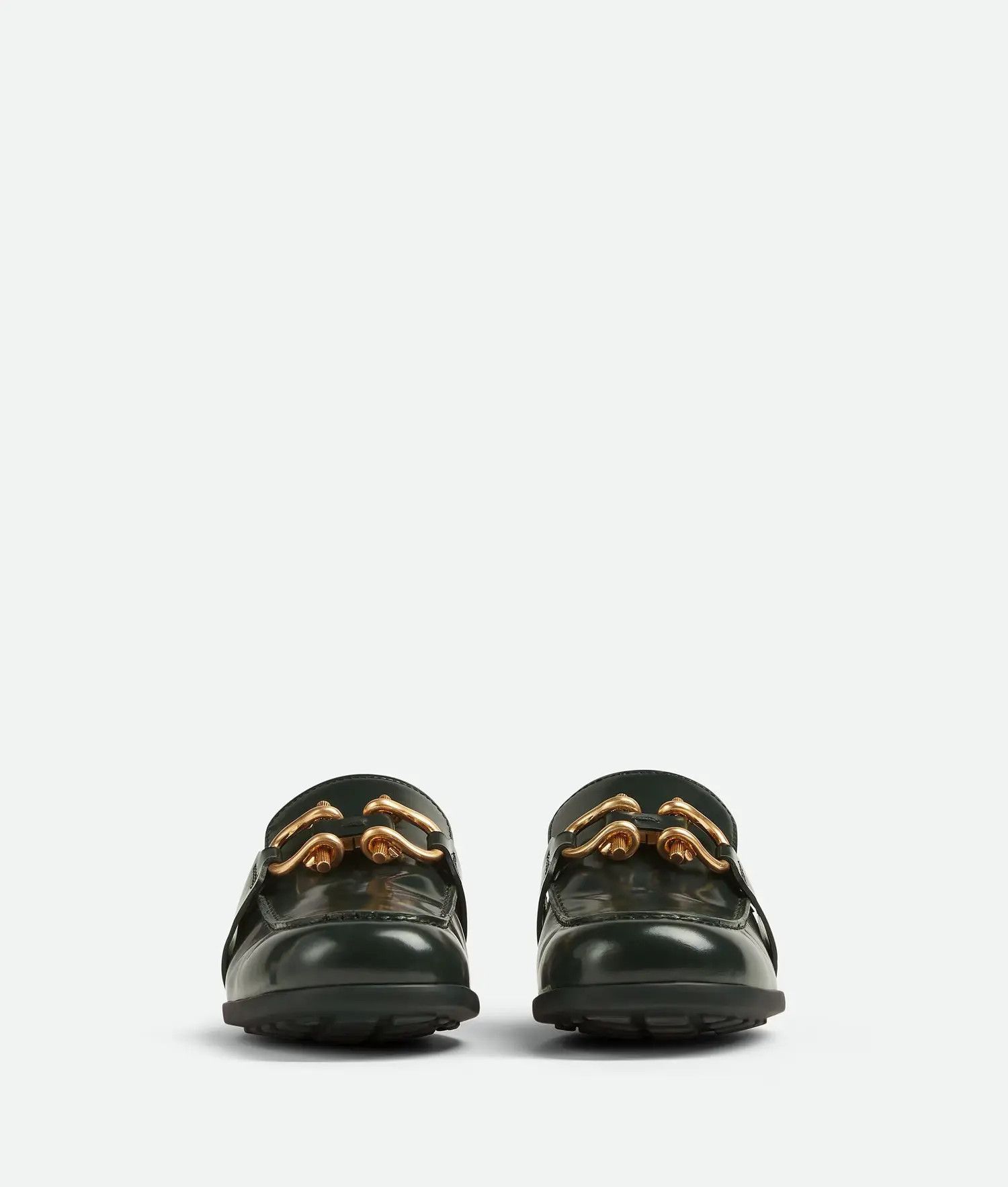 Bottega Veneta o1bcso1str0225 Monsieur Loafers in Dark Green Size US 10.5 / EU 43-44 - 2 Thumbnail