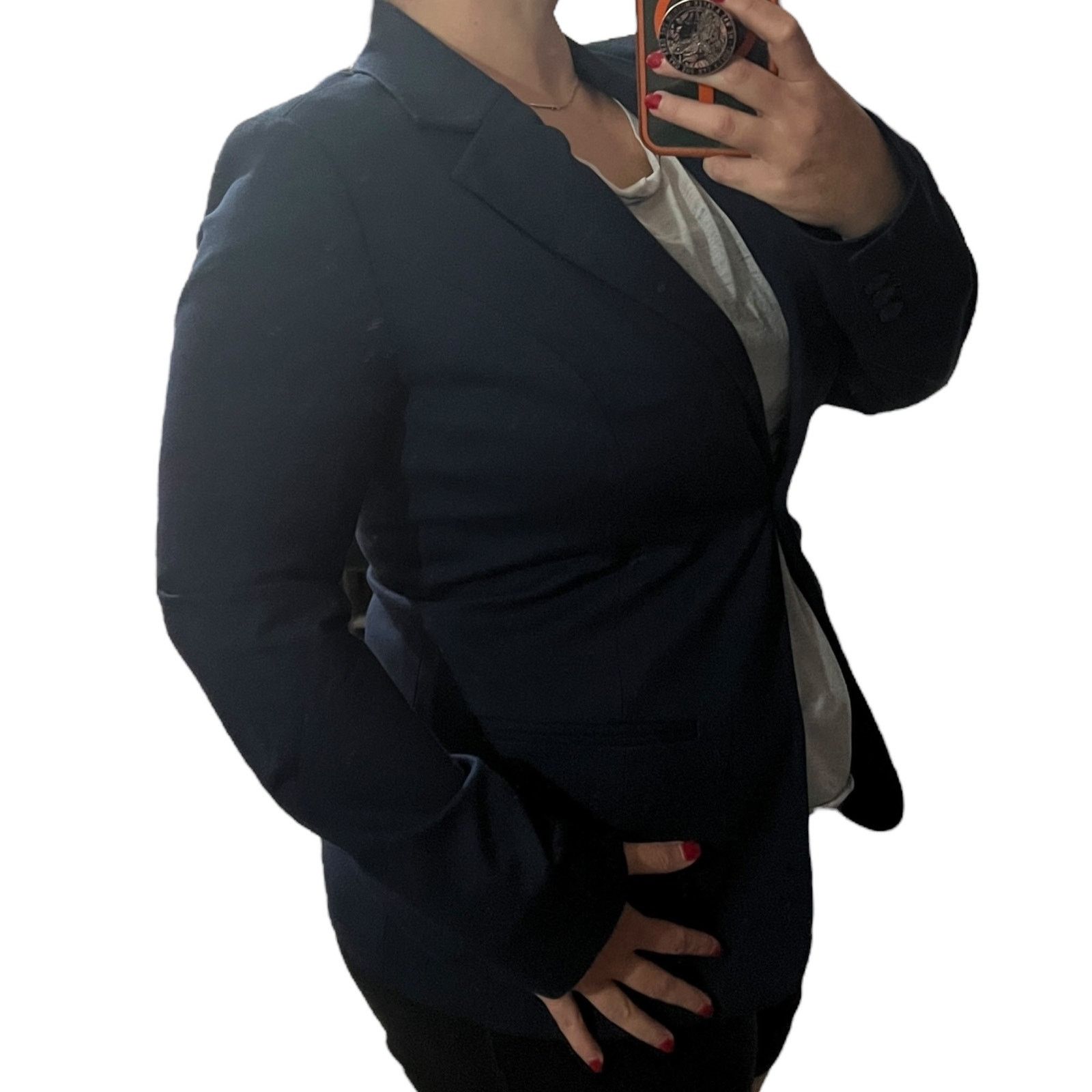 Other Lisa Long Line Ponte Blazer - Stitch Fix One Button Closure Size M / US 6-8 / IT 42-44 - 4 Thumbnail