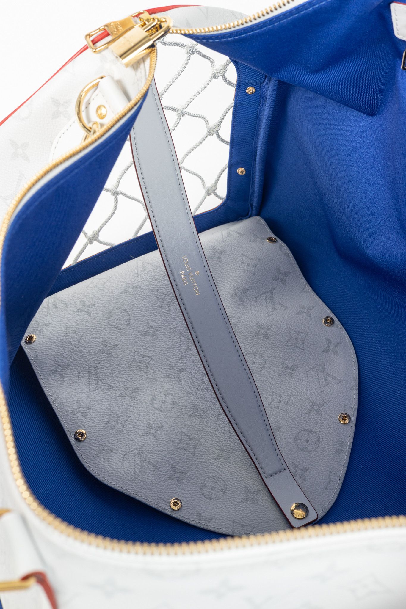 Louis Vuitton × NBA Louis Vuitton Keepall 55 Bandouliere Basketball Monogram Bag Size ONE SIZE - 16 Thumbnail
