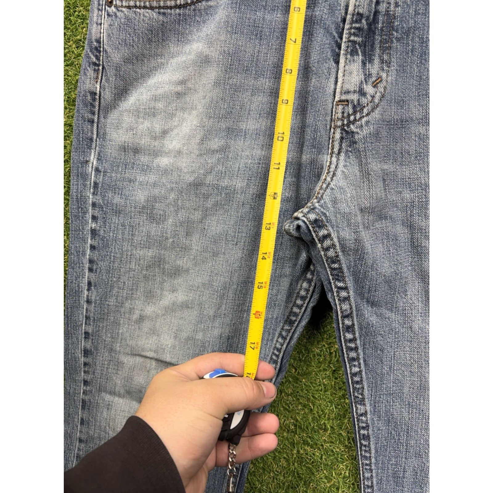 Levi's Levis Jeans Mens 38x30 Slim Bootcut Stretch Light Wash Authentic Casual Size US 38 / EU 54 - 3 Thumbnail