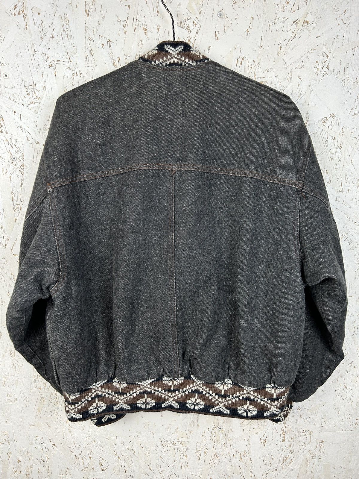 Kenzo 90s Vintage Kenzo Sherpa Denim Aztec Woolen Jacket Size M / US 6-8 / IT 42-44 - 6 Thumbnail