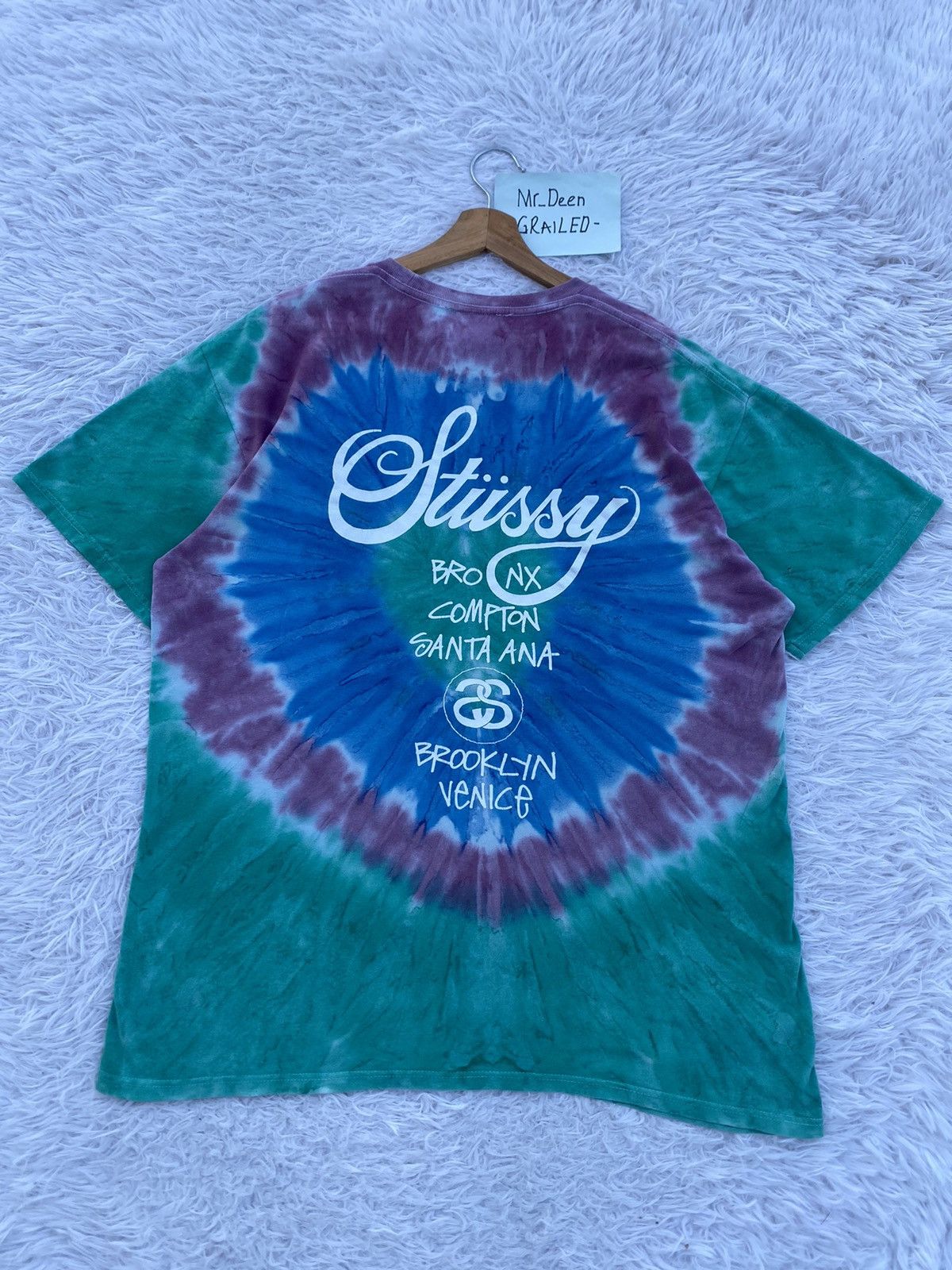Stussy Rare Vintage Stussy Tie Dye Tshirt Size US L / EU 52-54 / 3 - 19 Thumbnail