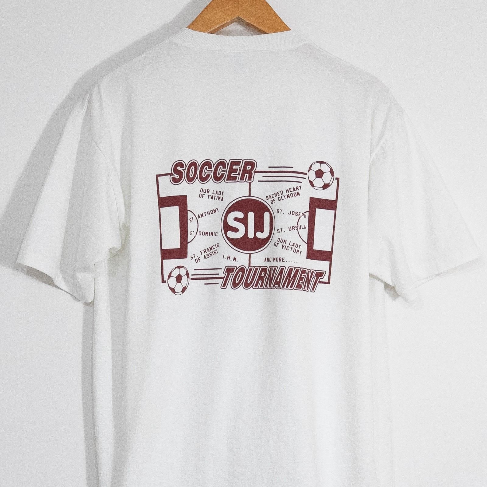 Vintage Vintage 90s St Isaac Jogues Soccer T Shirt XL Single Stitch Size US XL / EU 56 / 4 - 6 Thumbnail