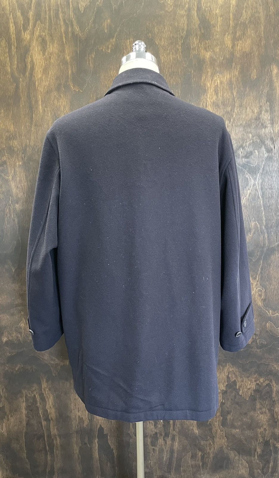 Burberry × Vintage Melton Wool & Cashmere Flannel Car Coat Size US XL / EU 56 / 4 - 4 Thumbnail