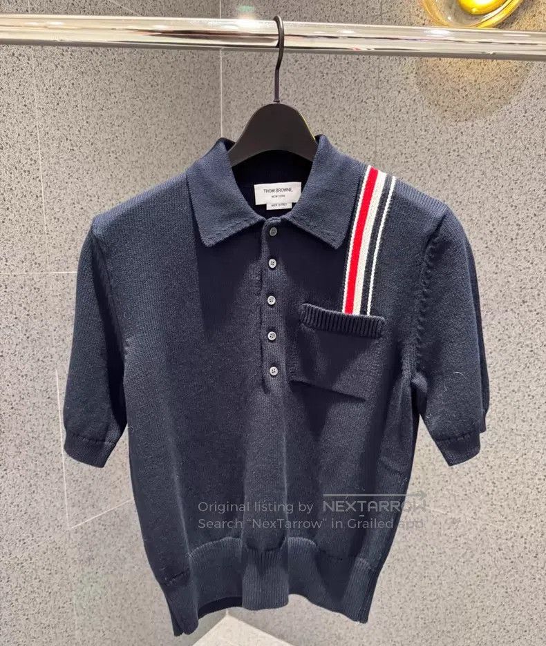 Thom Browne Thom Browne Polo Shirt Size US XL / EU 56 / 4 - 1 Thumbnail