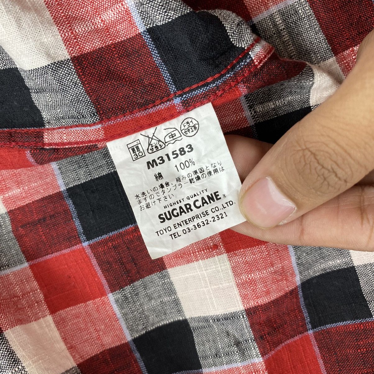 Sugar Cane Vintage Sugar Cane Toyo Enterprise Plaid Half Button Shirt Size US L / EU 52-54 / 3 - 7 Thumbnail