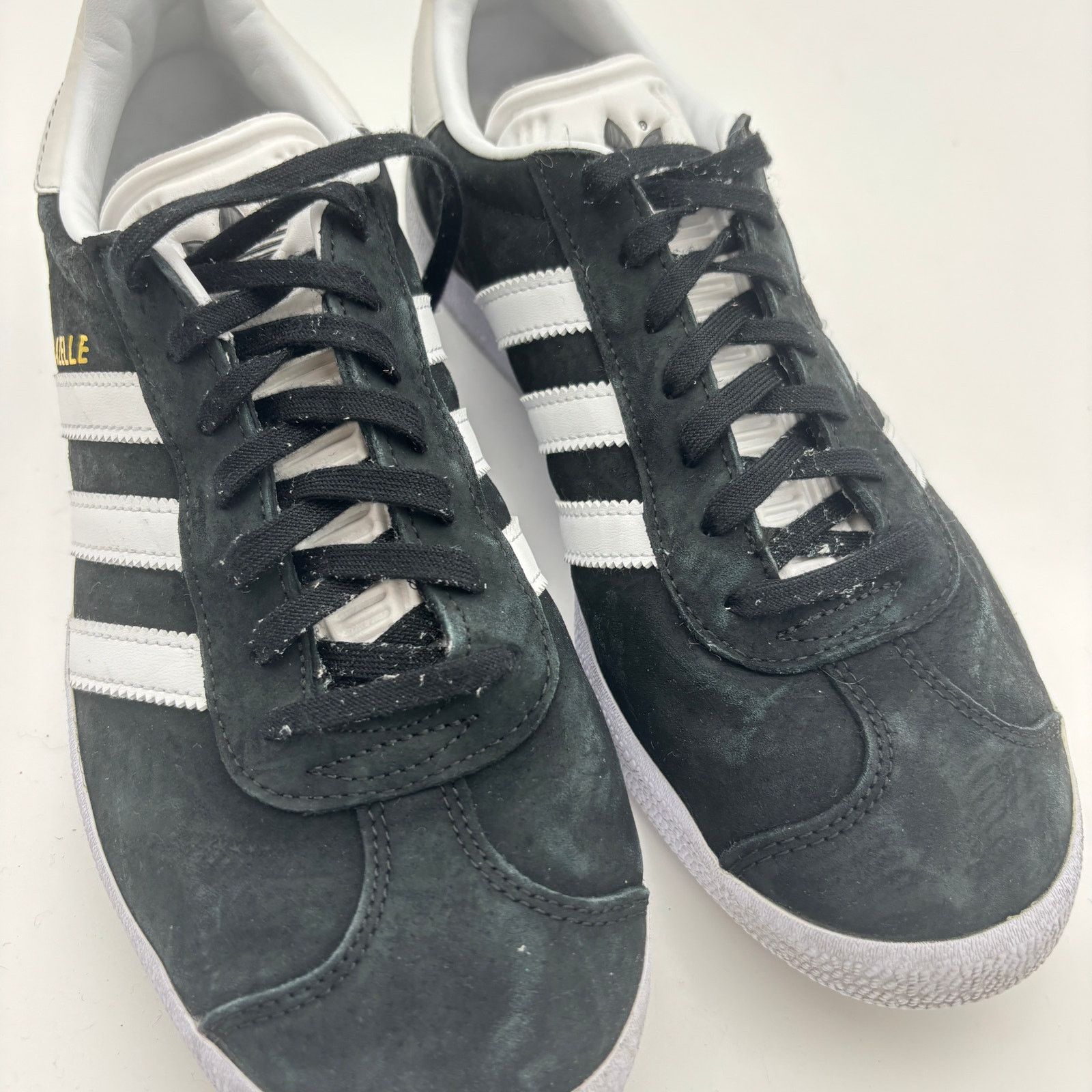 Adidas Adidas Gazelle Core Black Cloud White Suede Sneakers M's 8.5 Size US 8.5 / EU 41-42 - 10 Thumbnail