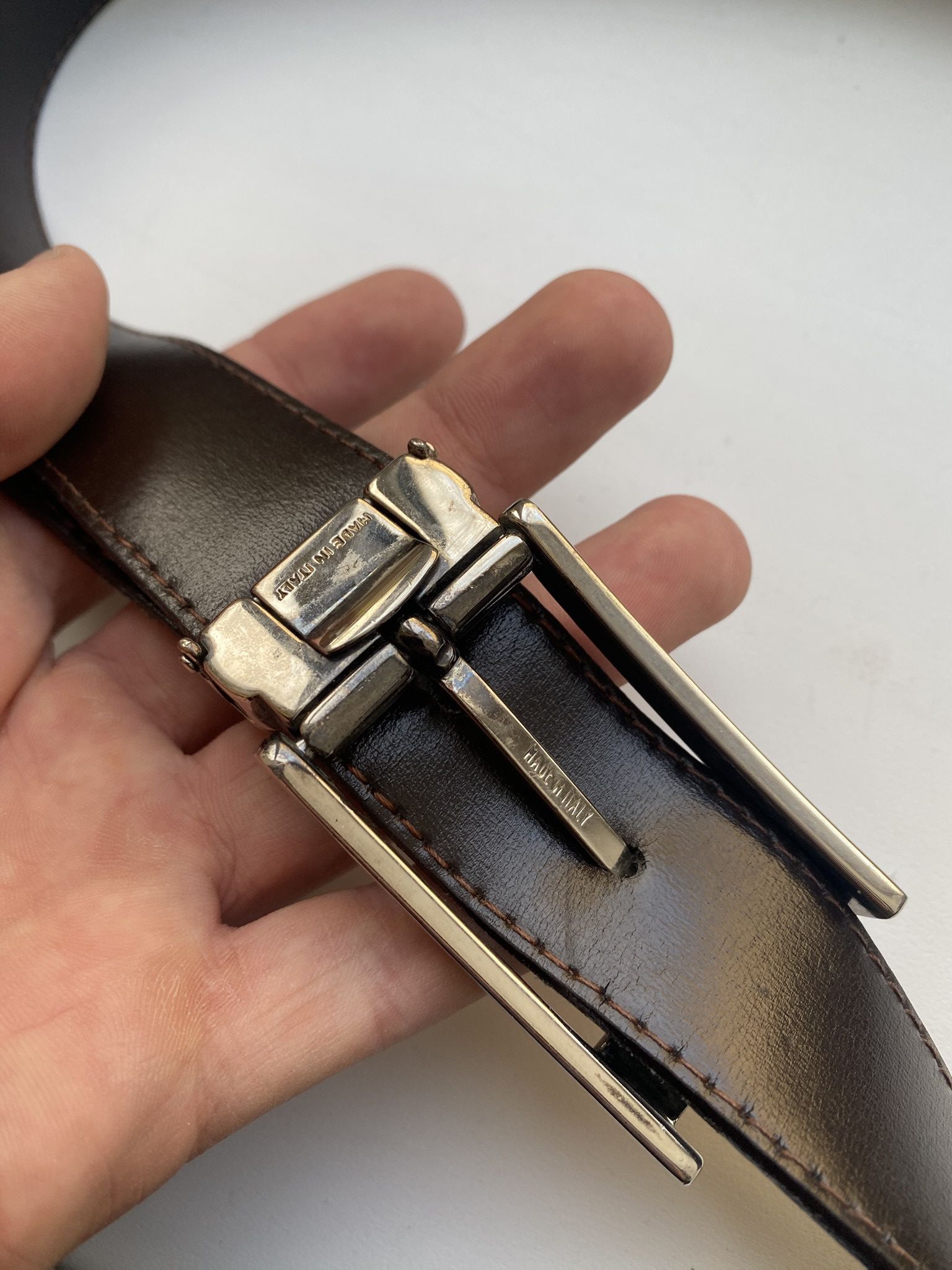Burberry Burberry Black Leather Reversible Belt Made In Italy Size ONE SIZE - 4 Thumbnail