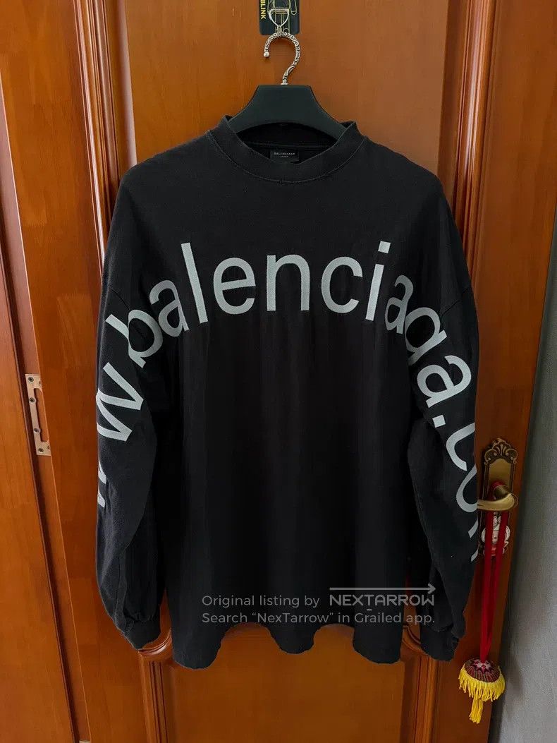 Balenciaga Balenciaga Black Website Exclusive Embroidered Logo Long S Size US L / EU 52-54 / 3 - 1 Thumbnail