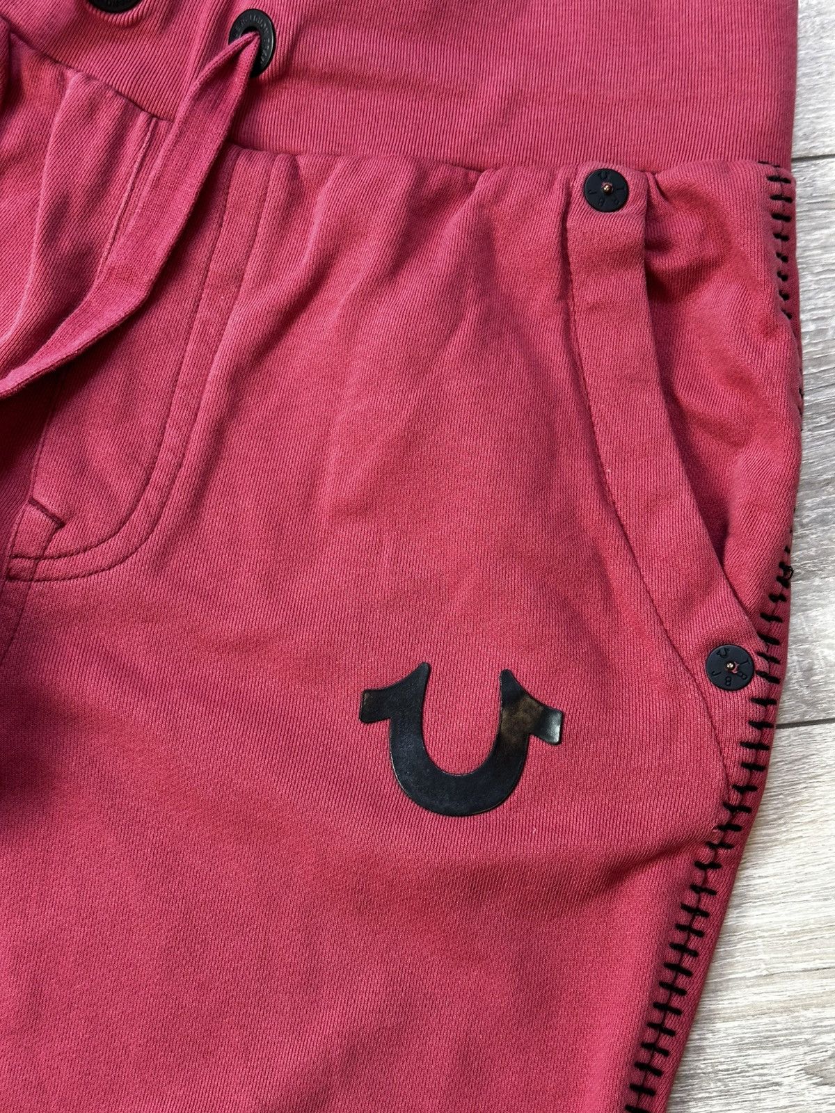 Vintage True Religion Pink Logo Sweatpants Size S