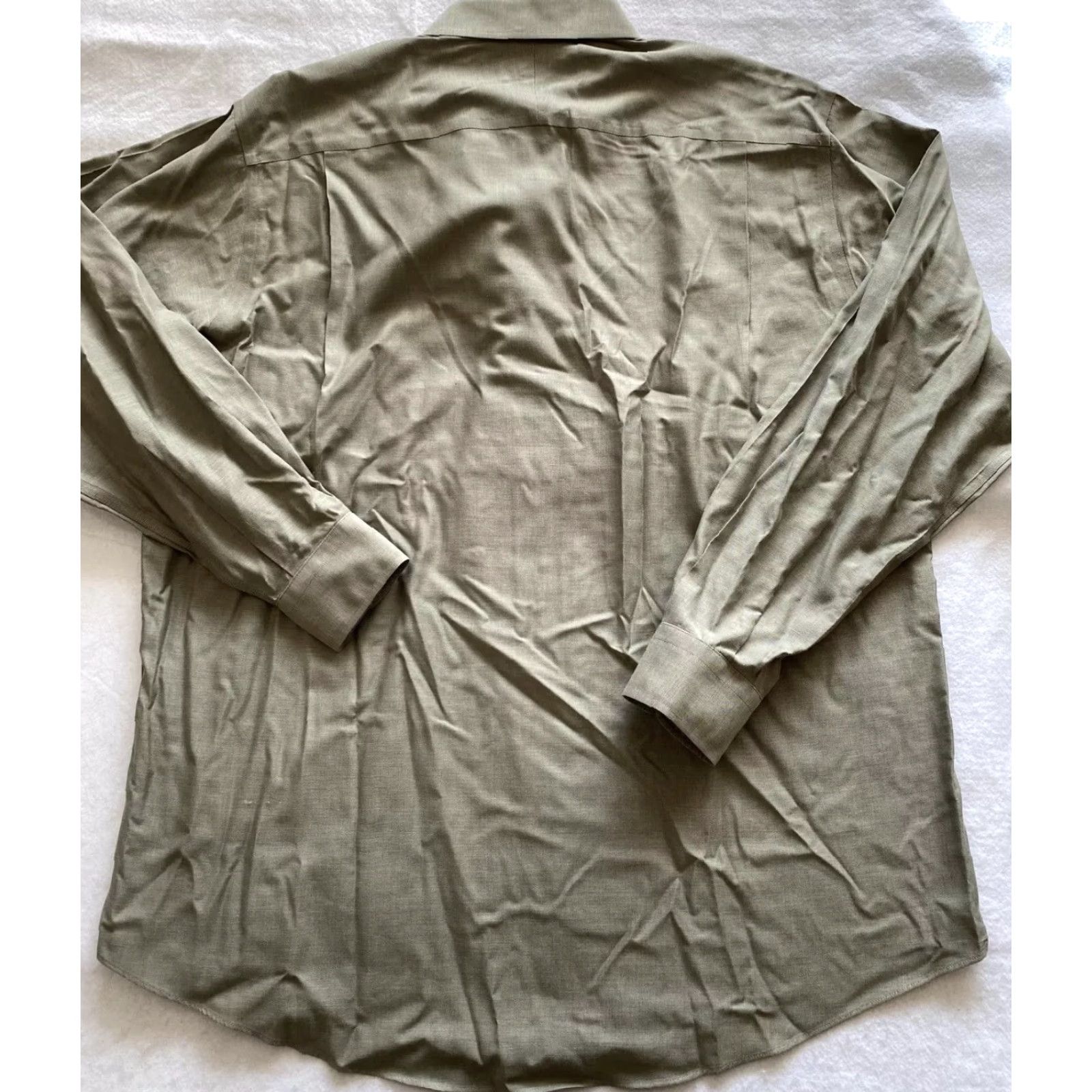 Nordstrom Nordstrom Button Shirt Dress Shirt Men 17.5 20-27 Olive Green Long Sleeve Button-Down Collar 100% Cotton Classic Fit不可 Size US XL / EU 56 / 4 - 5 Thumbnail