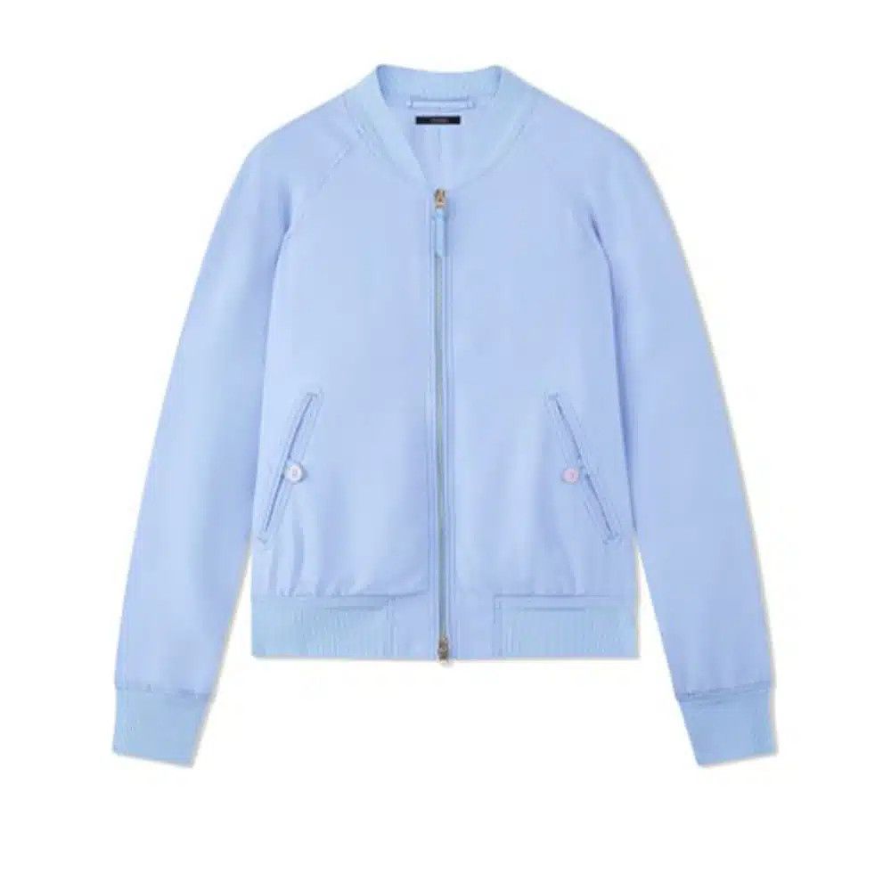 o1loc1c0325 OBS004 Bomber Jacket in Light Blue