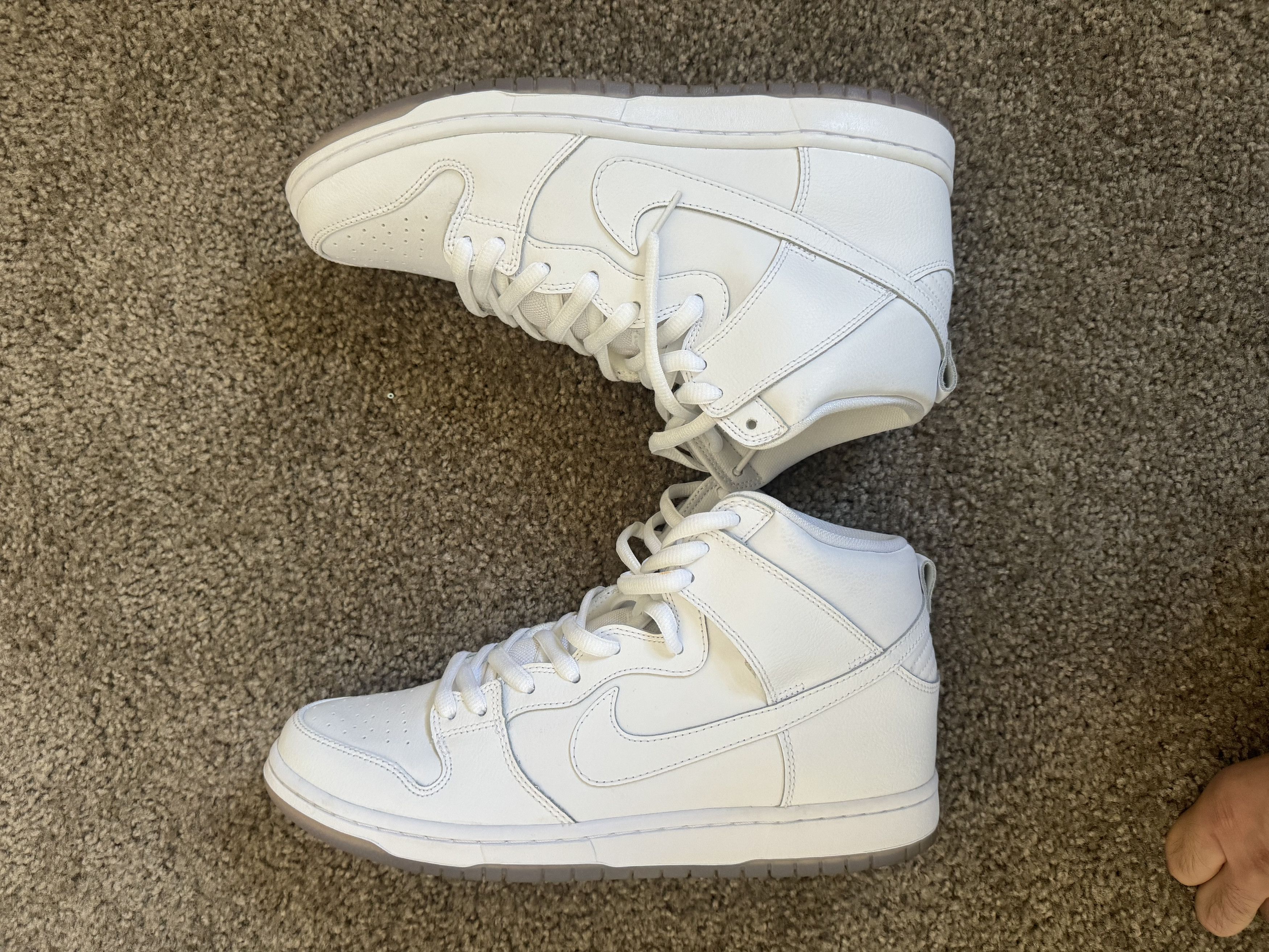 Nike Nike SB Dunk High White Ice Grailed