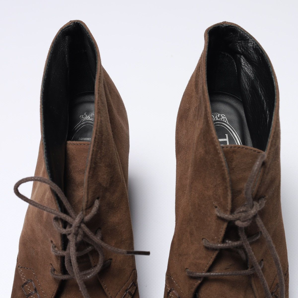 Tod's Tods Suede Brown Pumps Heels Boots Shoes Size US 9.5 / IT 39.5 - 8 Thumbnail