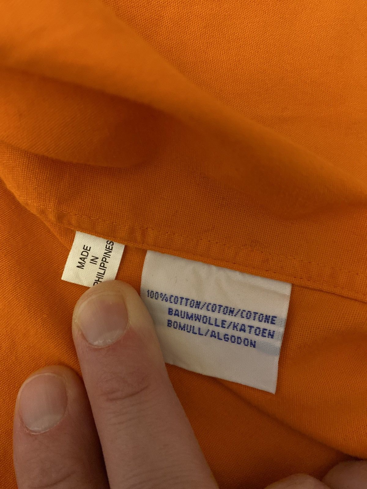 Polo Ralph Lauren Polo Sport Ralph Lauren Orange button up shirt vintage Large Size US L / EU 52-54 / 3 - 4 Thumbnail