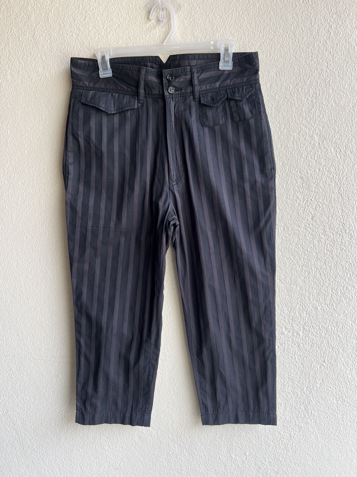 Bed j.w. Ford MOTEL By Keisuke Kohsaka Vertical Striped Cropped Pant Size US 31 - 20 Thumbnail