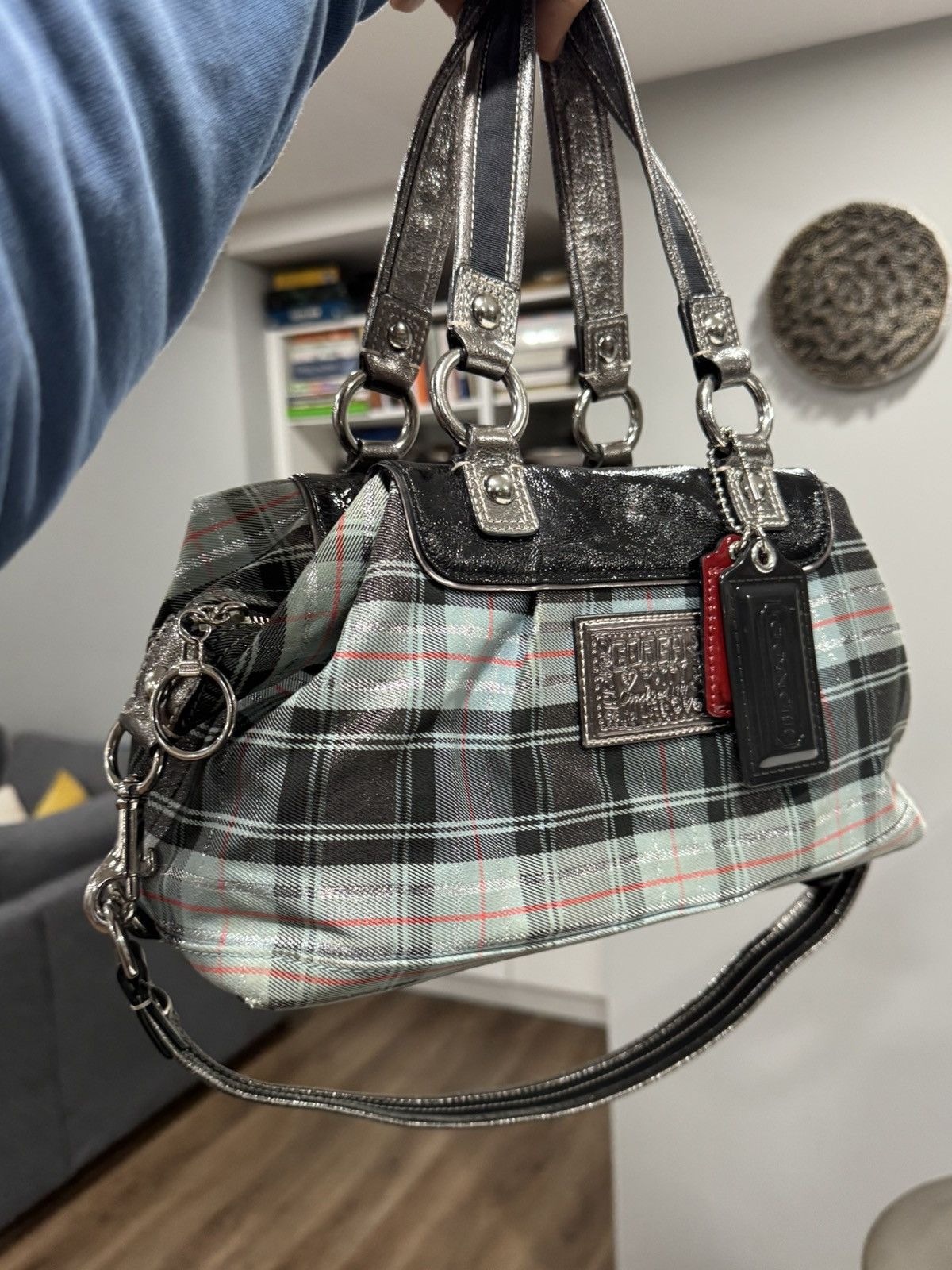 Coach Coach Poppy Tartan Plaid Satchel Bag w/ Hangtags Size ONE SIZE - 3 Thumbnail