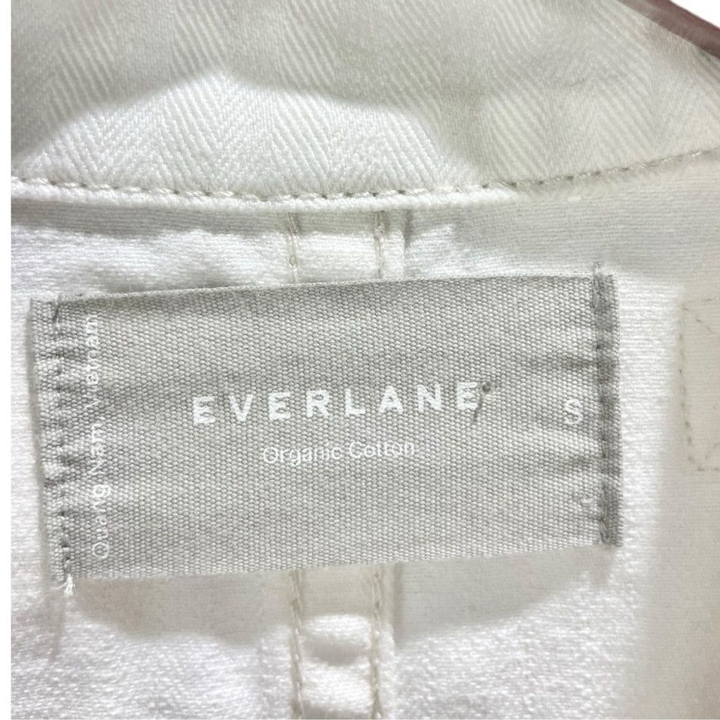 Everlane Everlane Ivory Organic Cotton Herringbone Twill Jacket US S Size S / US 4 / IT 40 - 8 Thumbnail