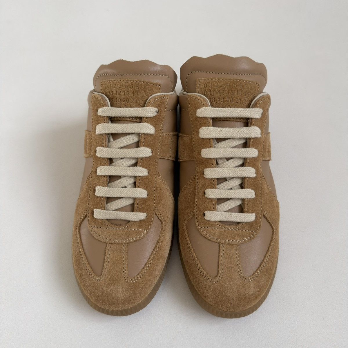 Maison Margiela S/S 20 Tan Leather ‘Mule’ GAT Sneakers Size US 7 / IT 37 - 9 Thumbnail