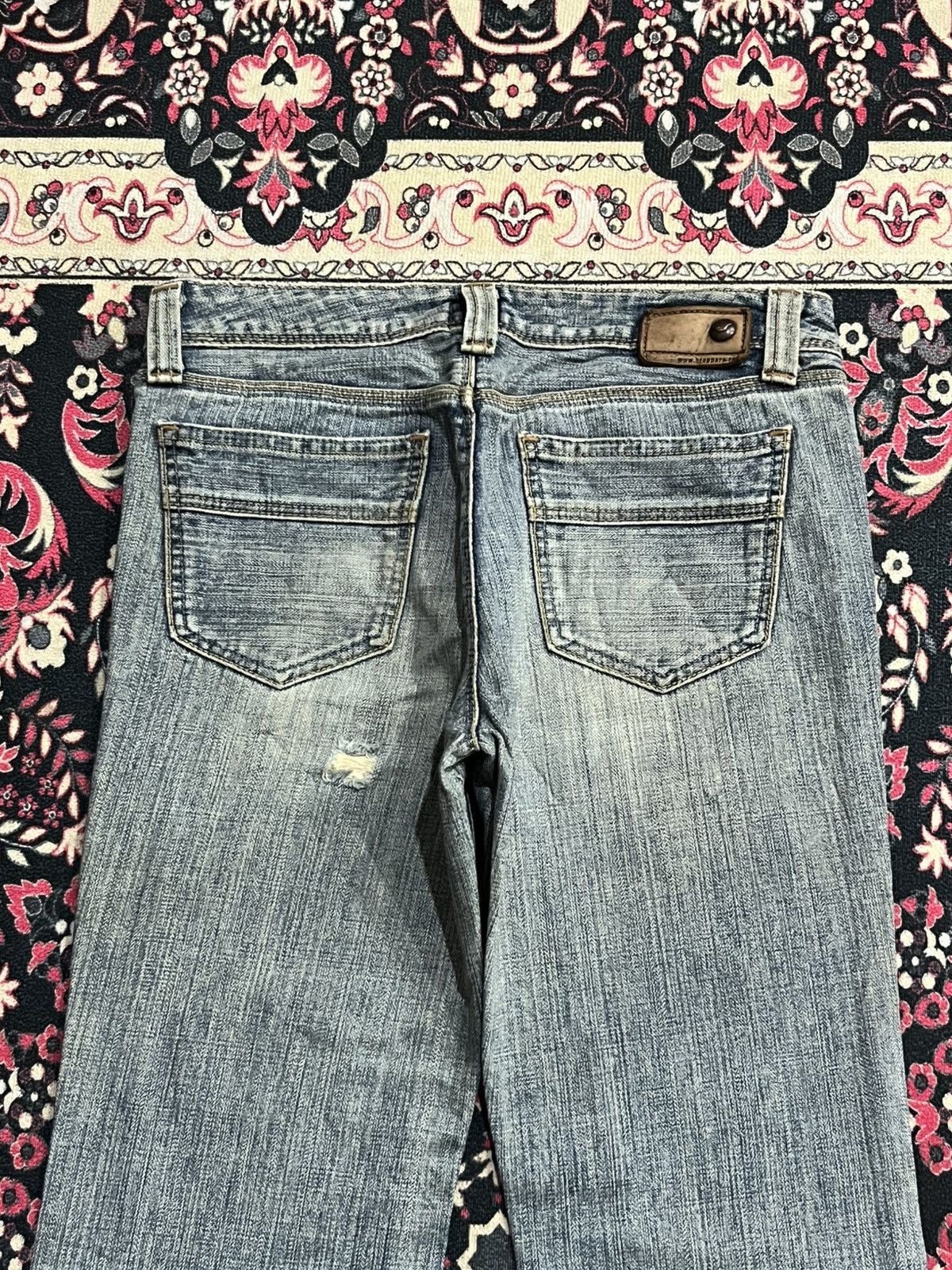 Japanese Brand Vintage Japanese Brand Brappers Grey Washed Flare Jeans Size 28" / US 6 / IT 42 - 6 Thumbnail