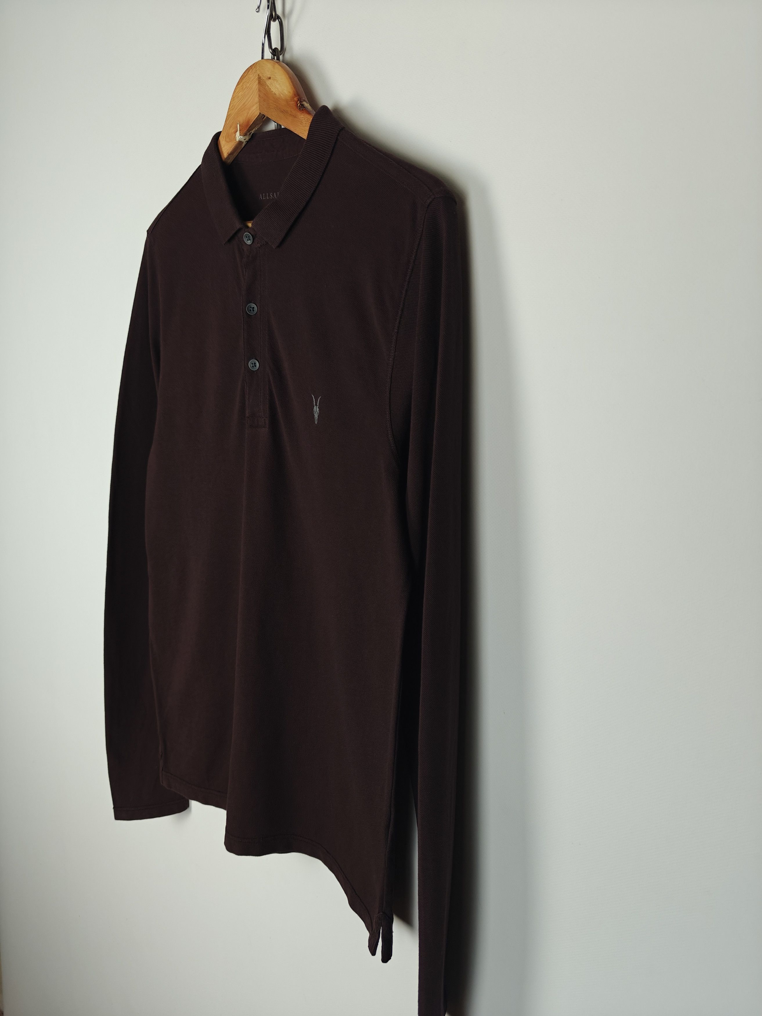Allsaints Allsaints Longsleeve Brown Pullover Reform Polo M Size US M / EU 48-50 / 2 - 6 Thumbnail
