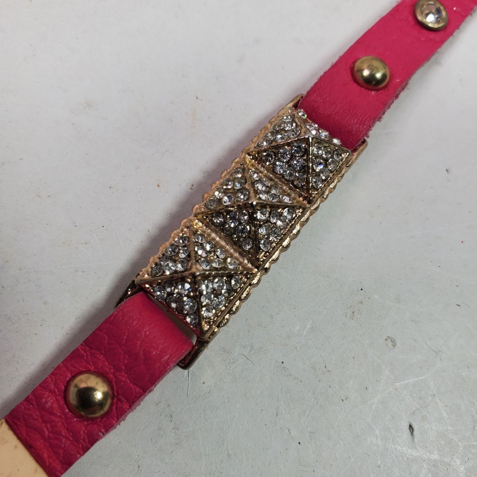 The Unbranded Brand Hippie Bracelet Wrap Pink Gold Tone Snap 8.5" Adj NOS Size ONE SIZE - 2 Thumbnail