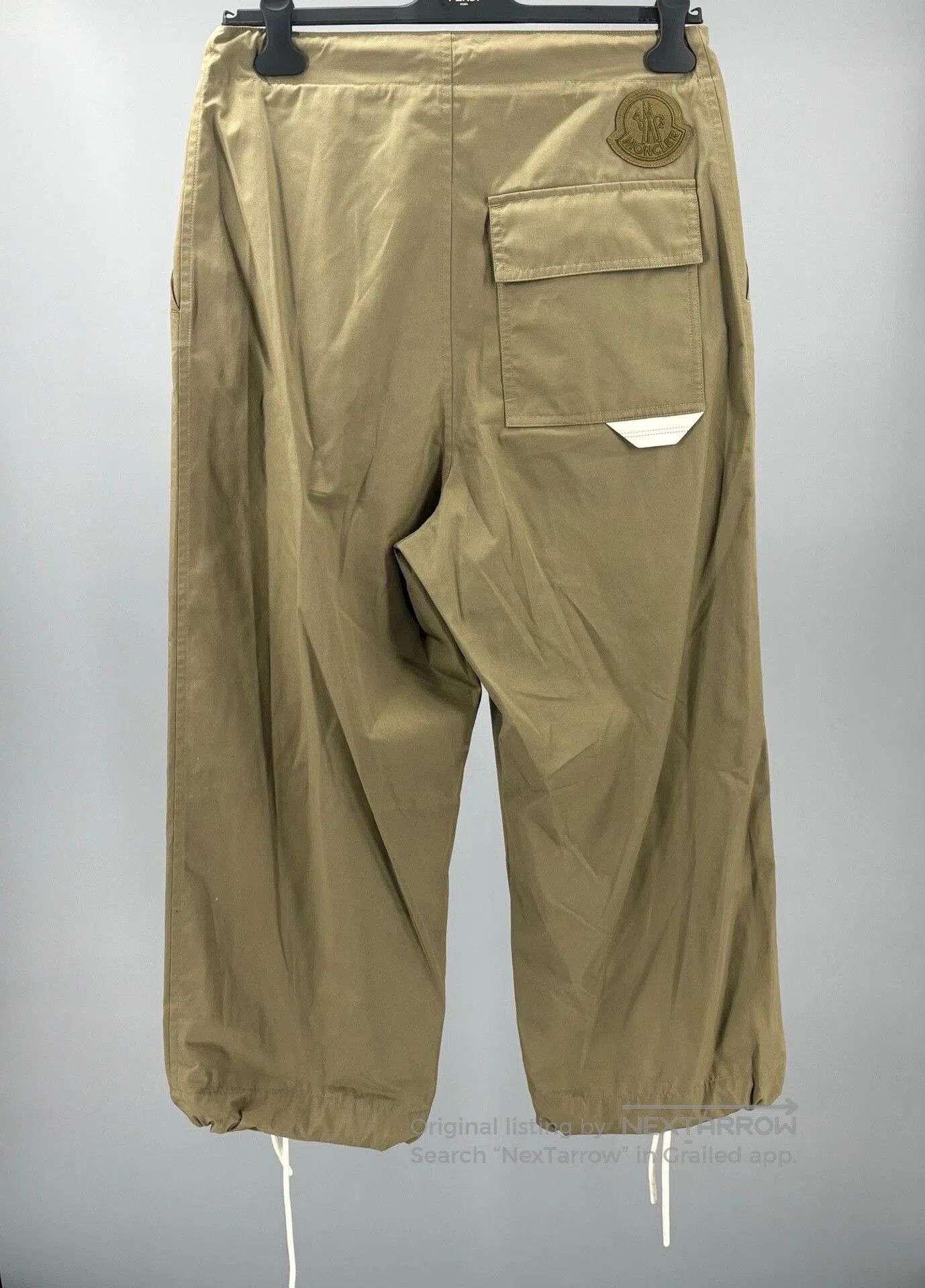Moncler Moncler Men's Casual Loose Pants in Olive. Size US 30 / EU 46 - 4 Thumbnail