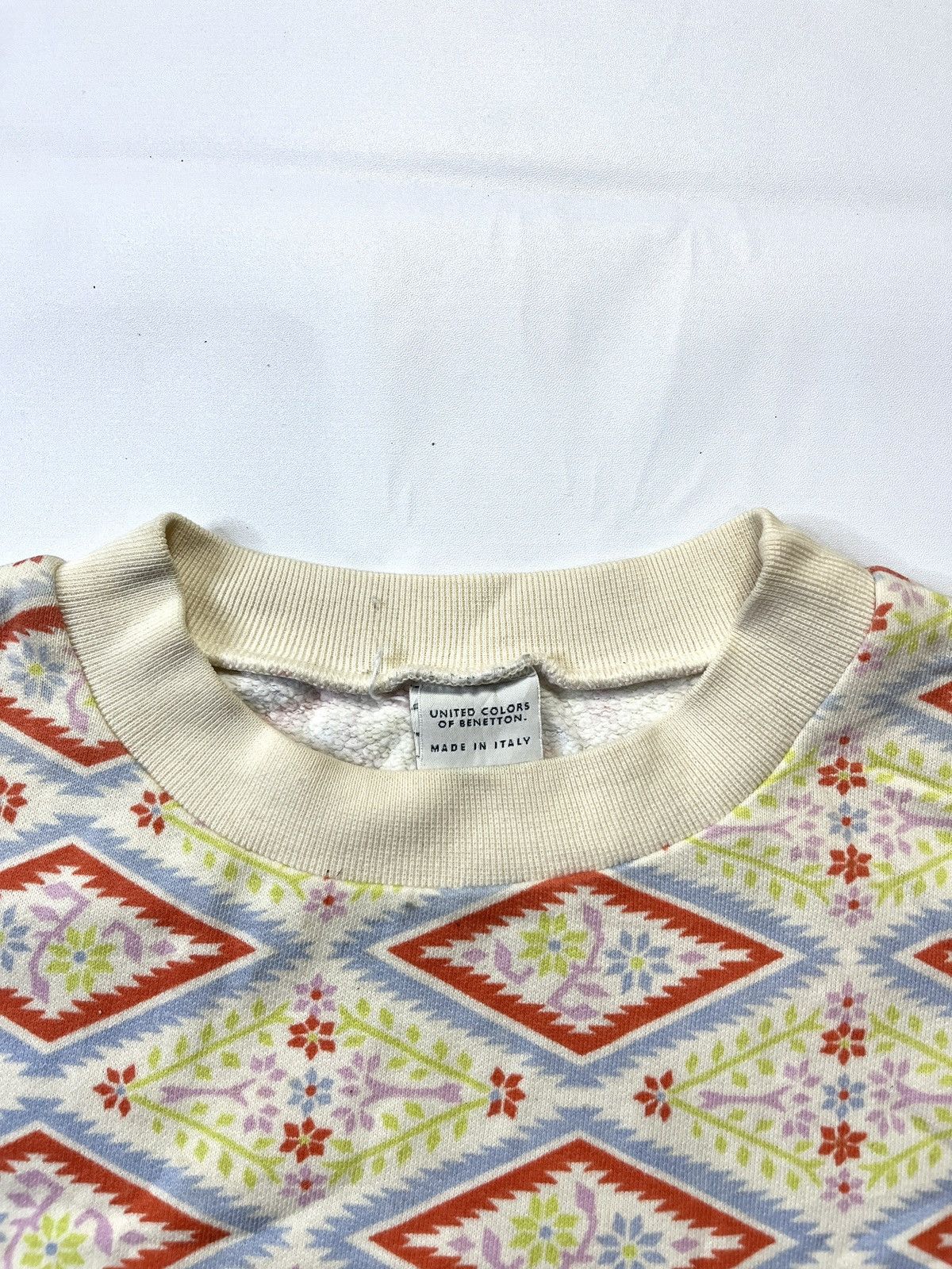 United Colors Of Benetton Crewneck Navajo Pattern Size S / US 4 / IT 40 - 2 Thumbnail