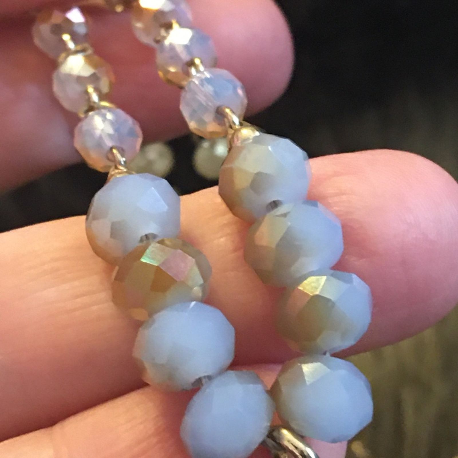 Express Express glass stone covered amulet necklace Size ONE SIZE - 7 Thumbnail