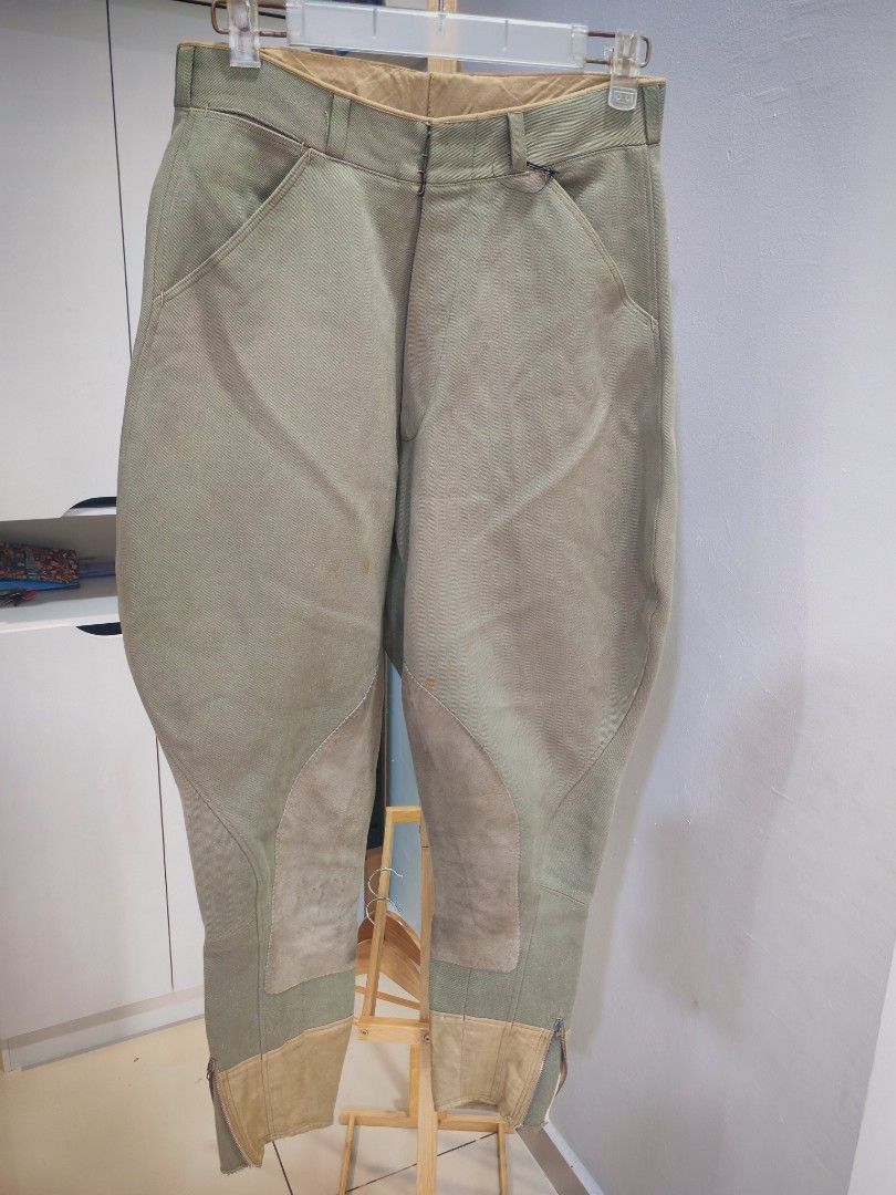 Vintage 40s–50s Plazanet French Army Jodhpurs Riding Pants Size US 30 / EU 46 - 1 Thumbnail