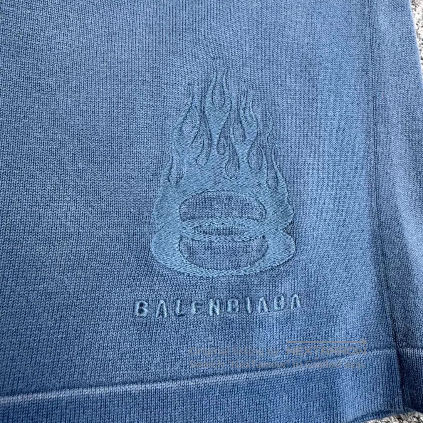 Balenciaga Balenciaga Flame Double Ring Embroidered Shorts. Size US 26 / EU 42 - 2 Thumbnail