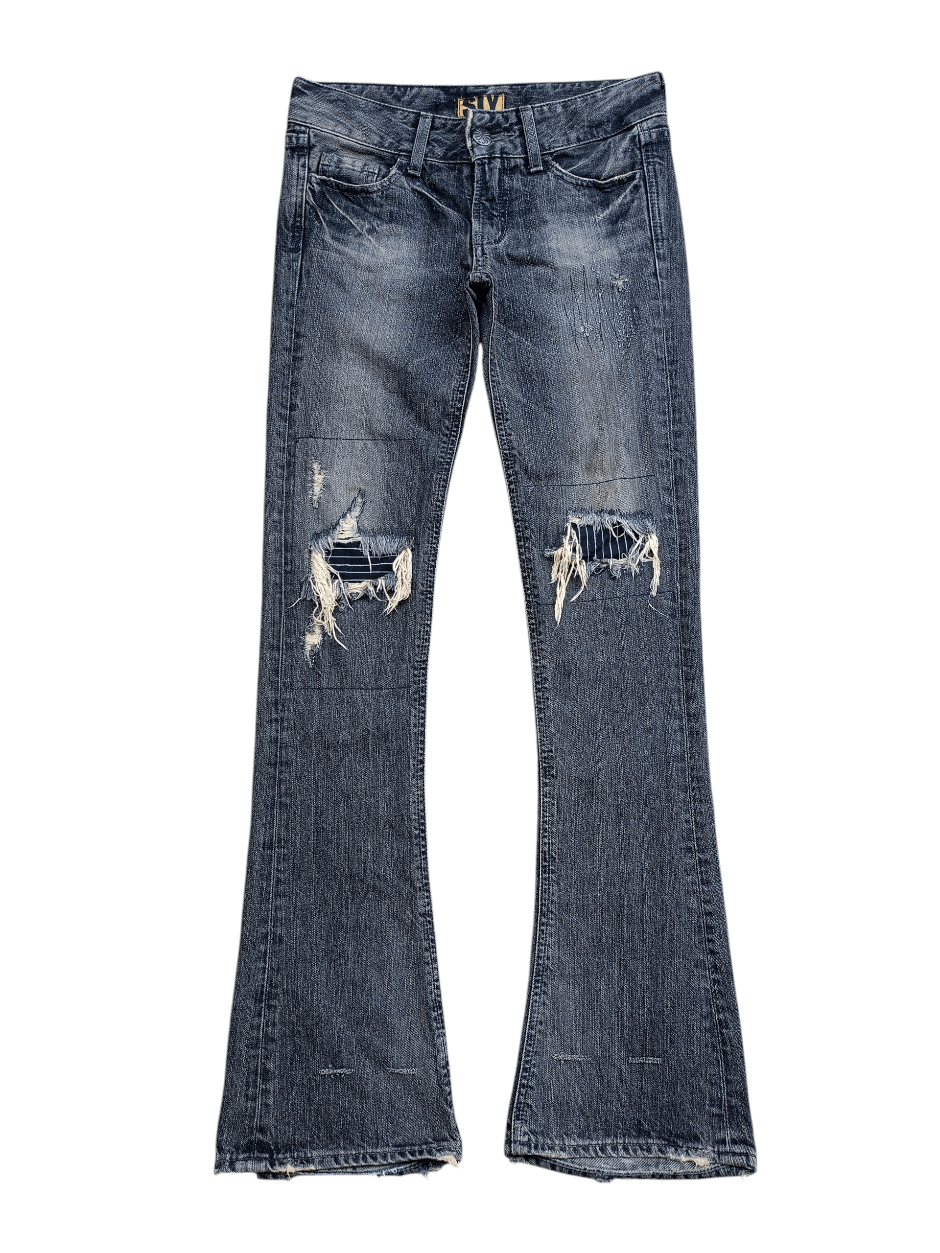 SLY 2000s Sly - Flared Denim Pants style ifsixwasnine Size 28" / US 6 / IT 42 - 1 Thumbnail