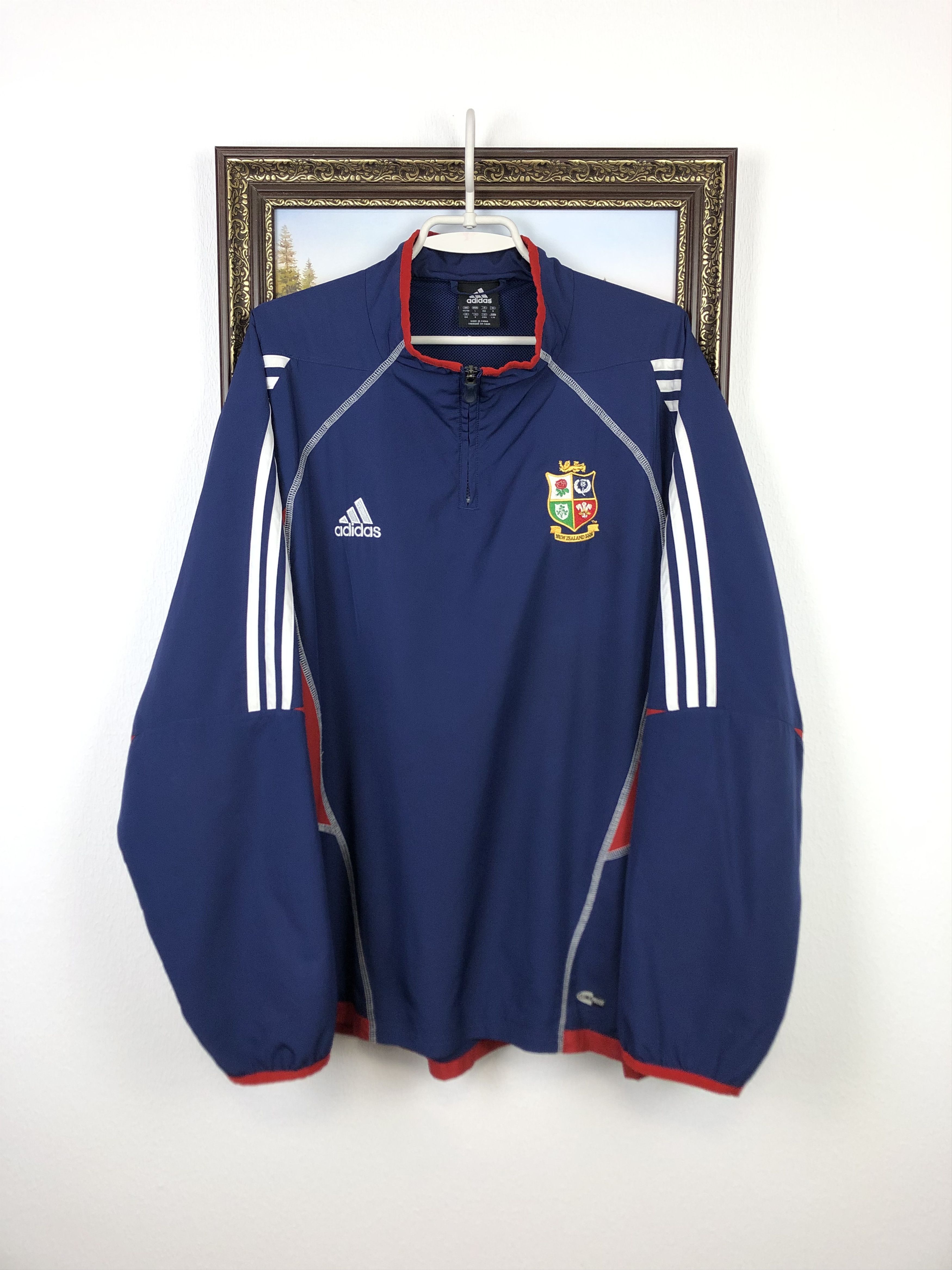 Vintage Adidas British And Irish Lions Rugby Track Jacket