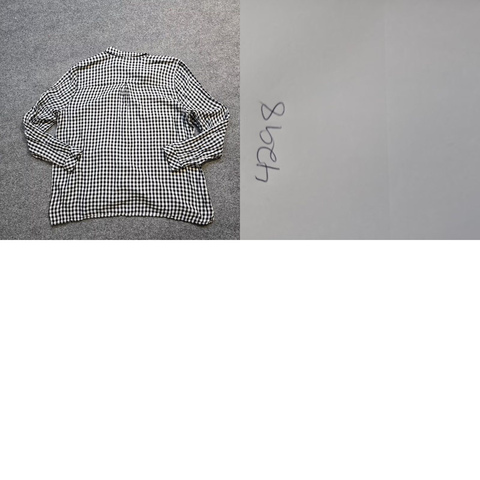 J. Jill J. Jill Blouse Womens Large Black Plaid Button Pocket Long Sleeve Casual Career Shirt Size L / US 10 / IT 46 - 8 Thumbnail