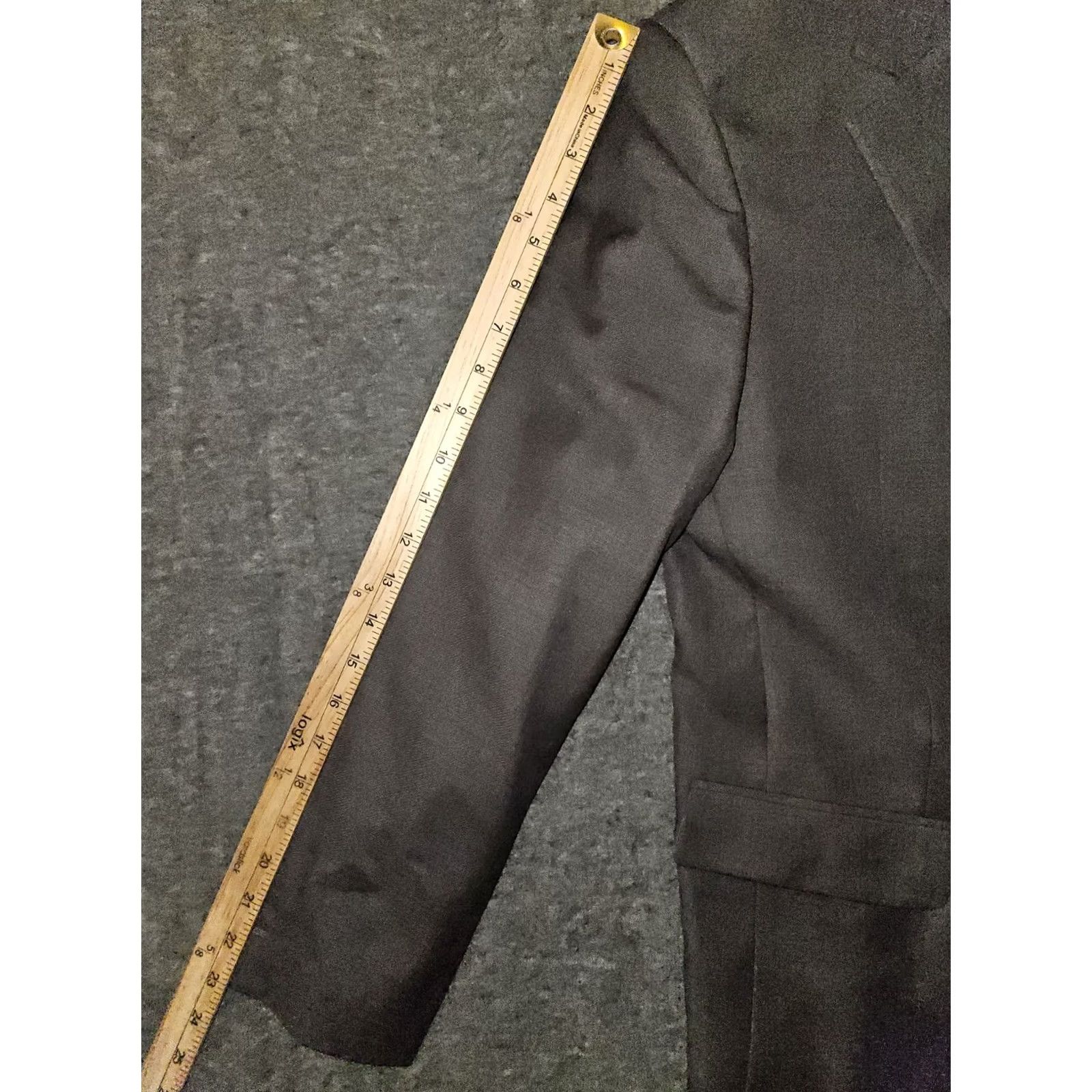 Cerruti 1881 Cerruti 1881 Lanificio Wool Blazer 2 Piece Men's 44 Charcoal Gray Vintage 90s Italian Wool Blazer Mens Size 44R - 6 Thumbnail