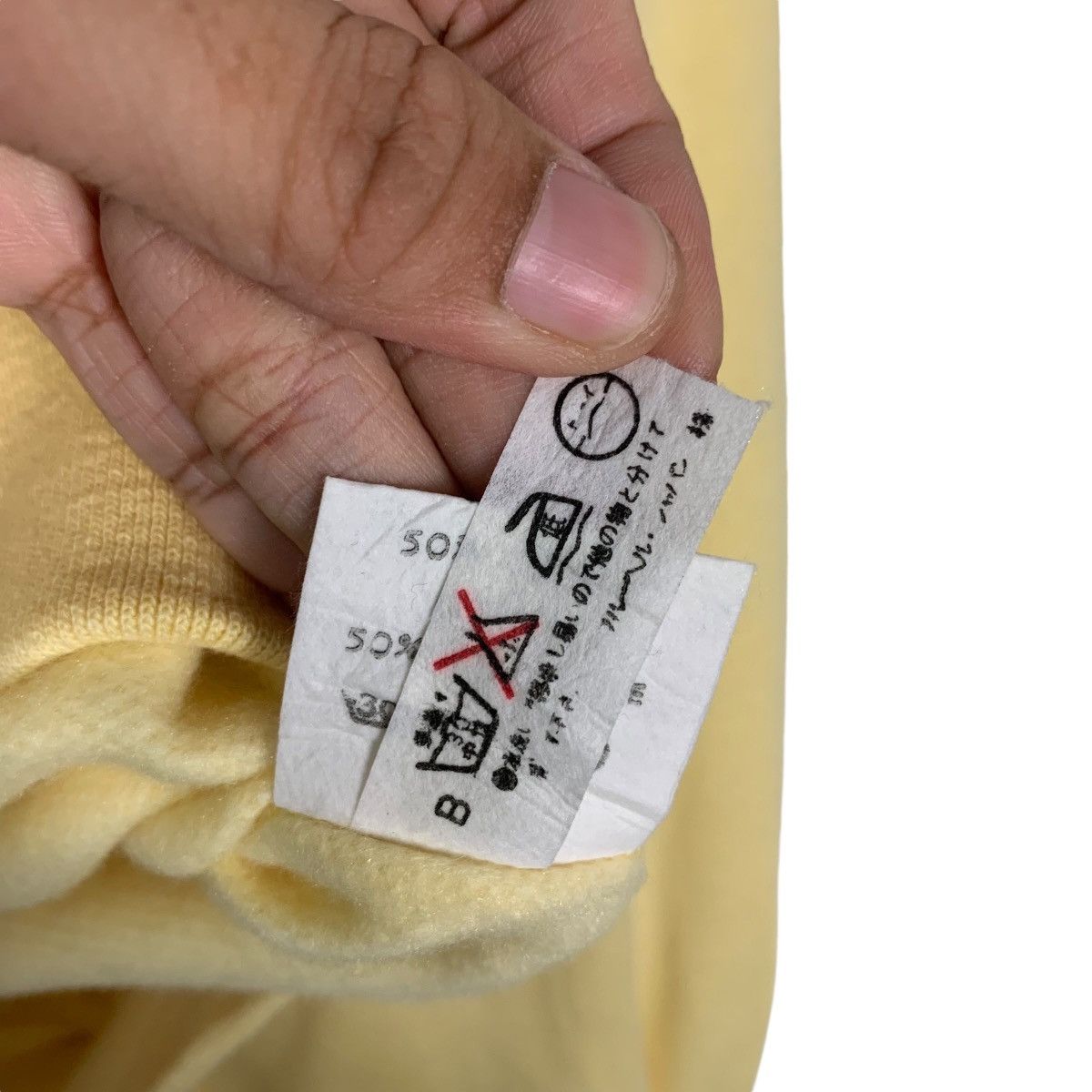 Japanese Brand 80’s CATHERINE Made in France Yellow Sweatshirt #1540-C69 Size M / US 6-8 / IT 42-44 - 14 Thumbnail